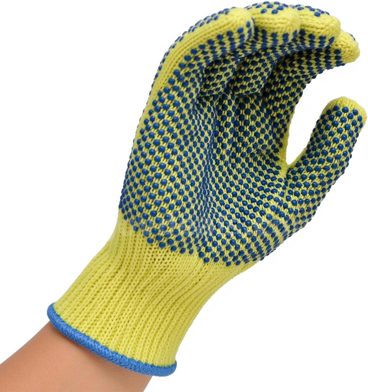 Brand New - 12 Pairs - Products Yellow Kevlar Knit Cut Resistant Work Gloves - Shipping Available   Government Surplus Auction - Photo #2