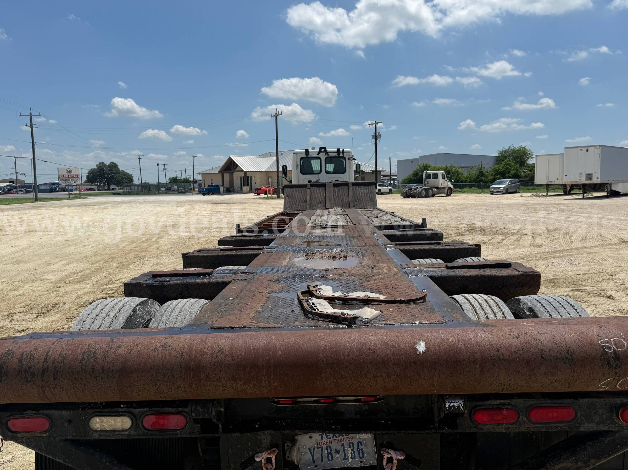 Drop Deck Trailer siebert lowboy Government Surplus Auction - Photo #3