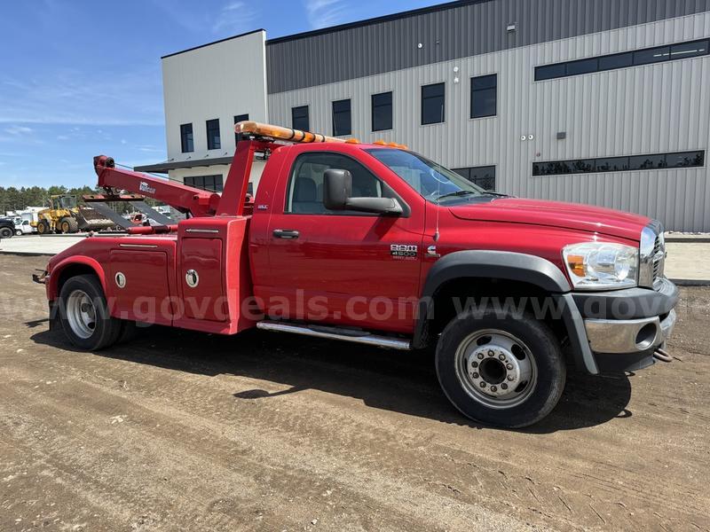 2009 DODGE RAM 4500 SLT VULCAN WRECKER TOW TRUCK