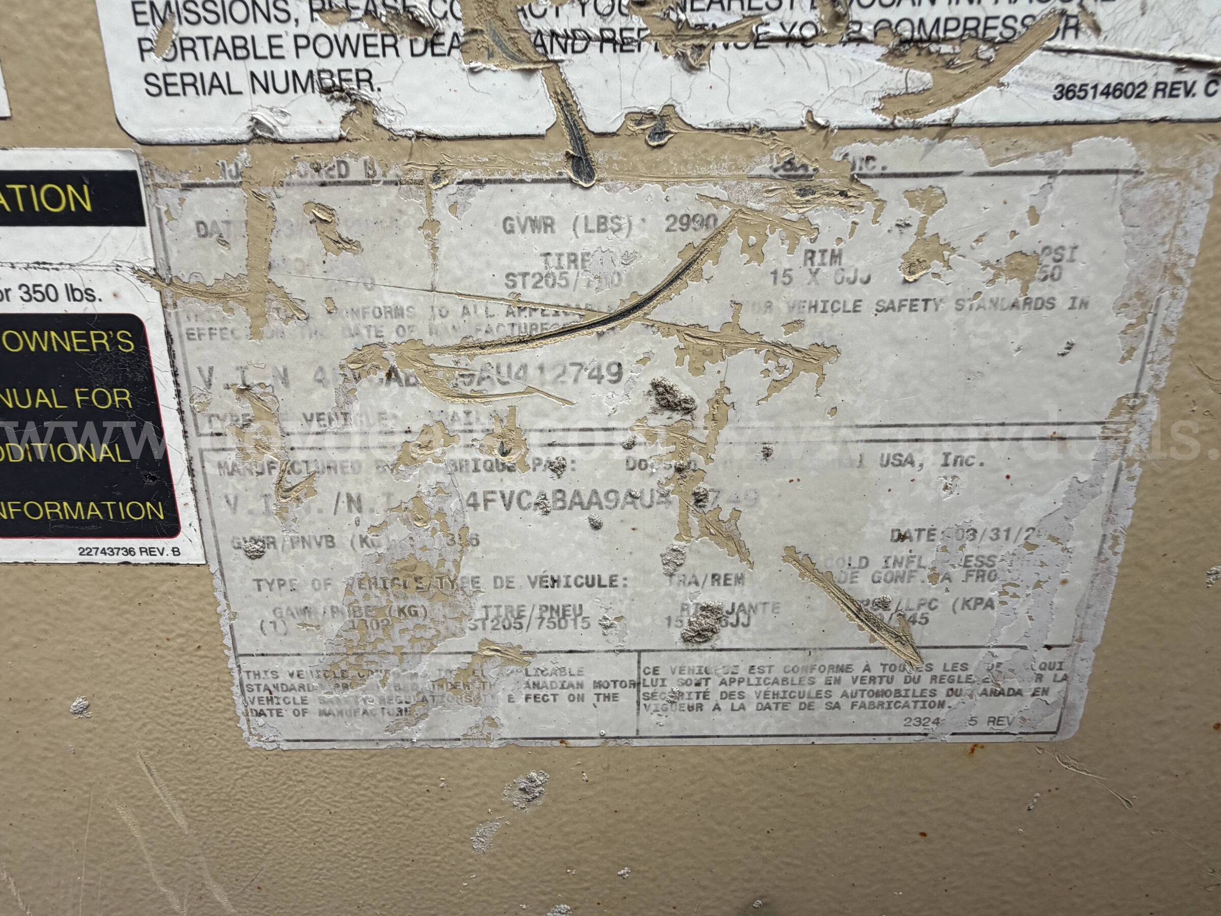 Ingersoll Rand Trailer Compressor John Deere/4024T Ingersoll Rand 4024T Government Surplus Auction - Photo #4