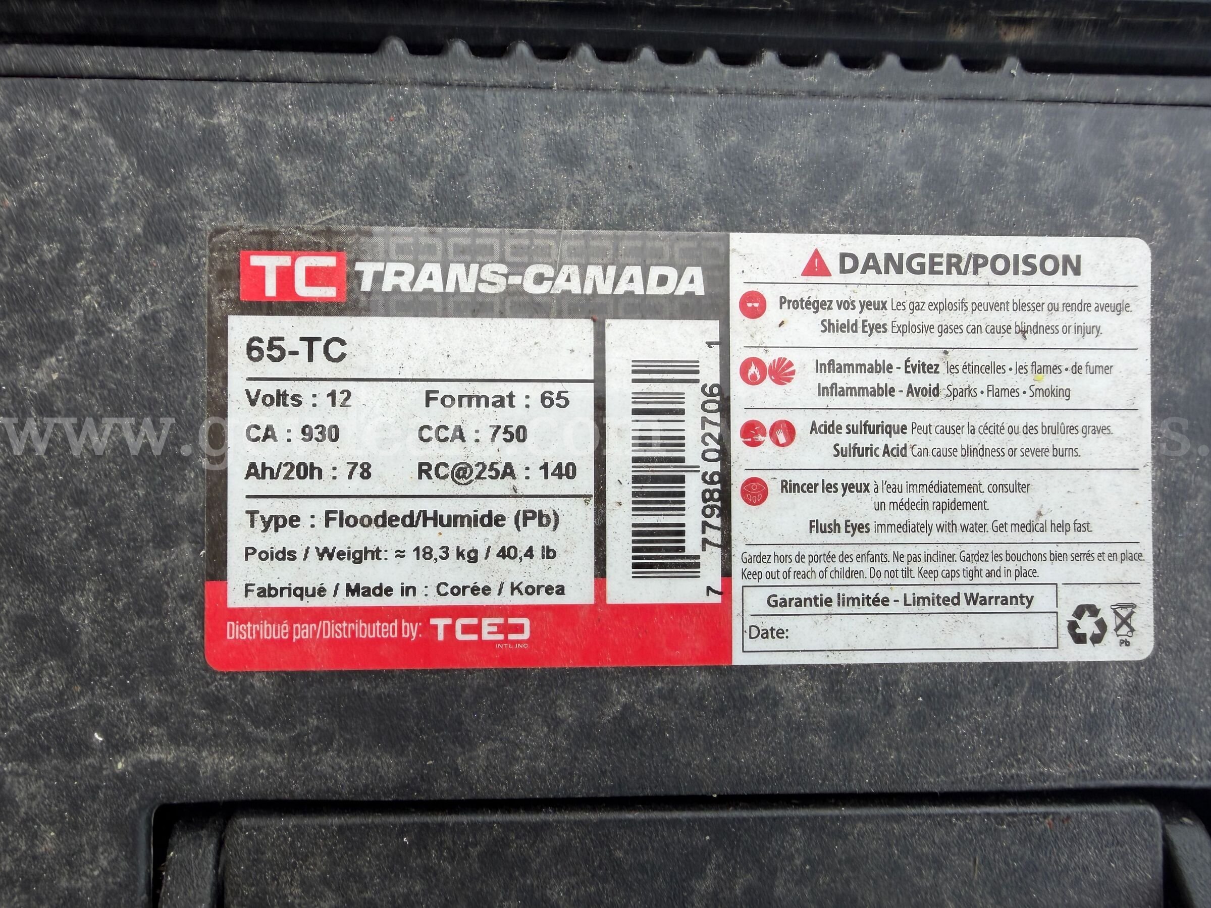 Lot of 12 x Trans-Canada 12volt Batteries   Government Surplus Auction - Photo #3