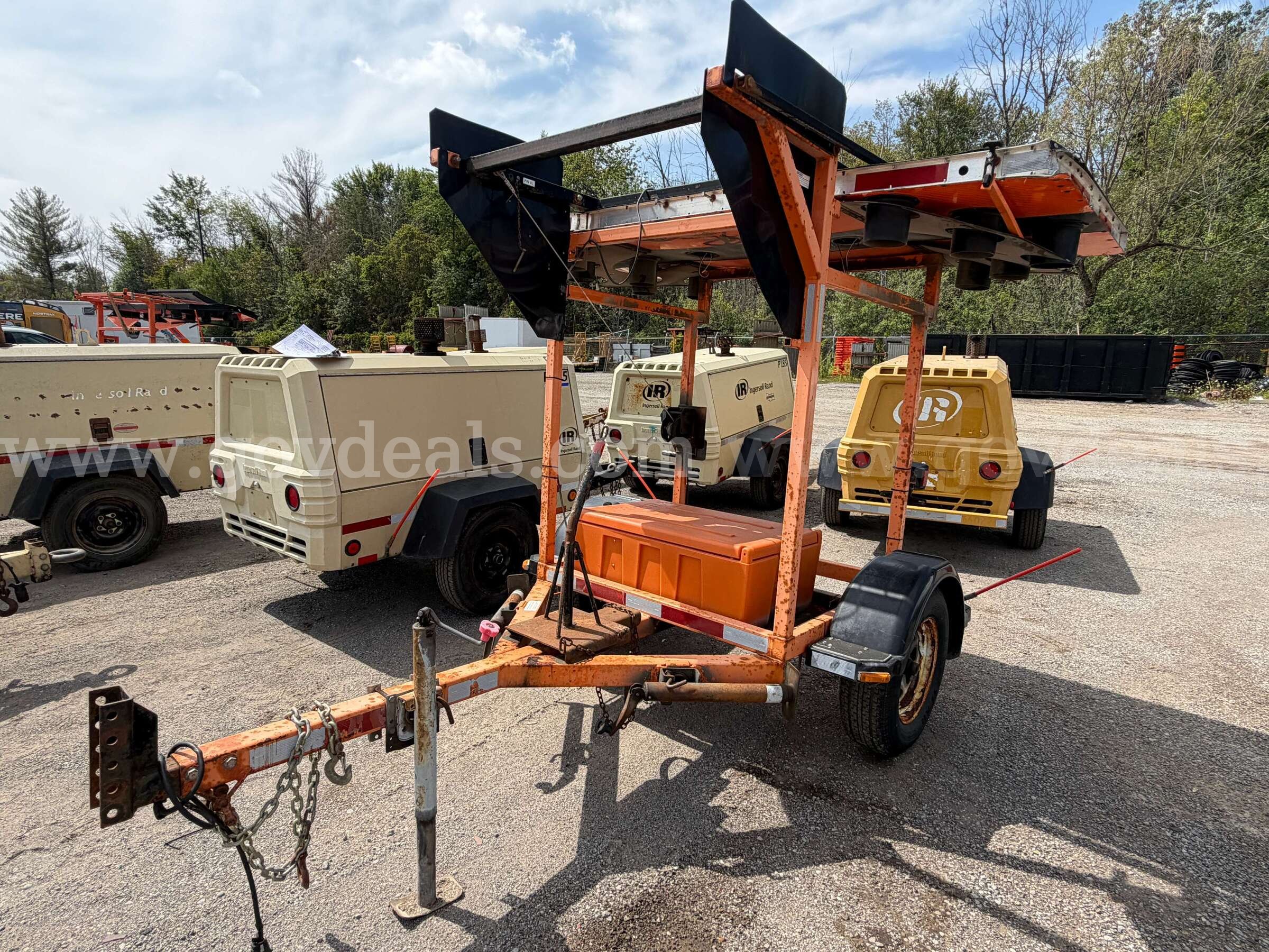 Arrow Board Traffic Trailer Folding Display