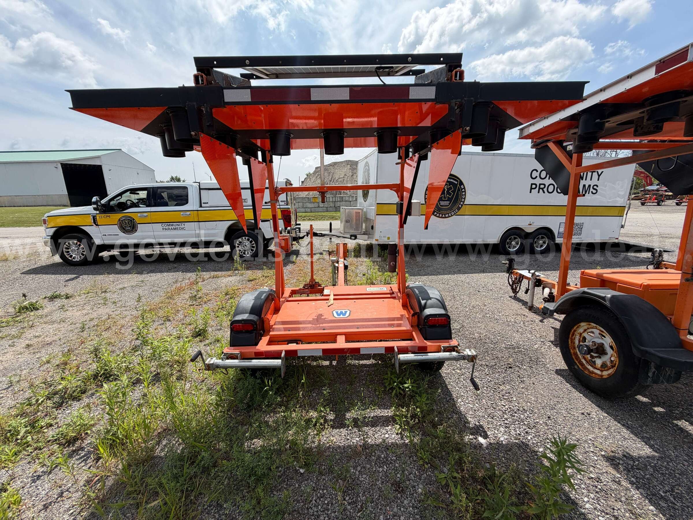 Arrow Board Traffic Trailer Folding Display