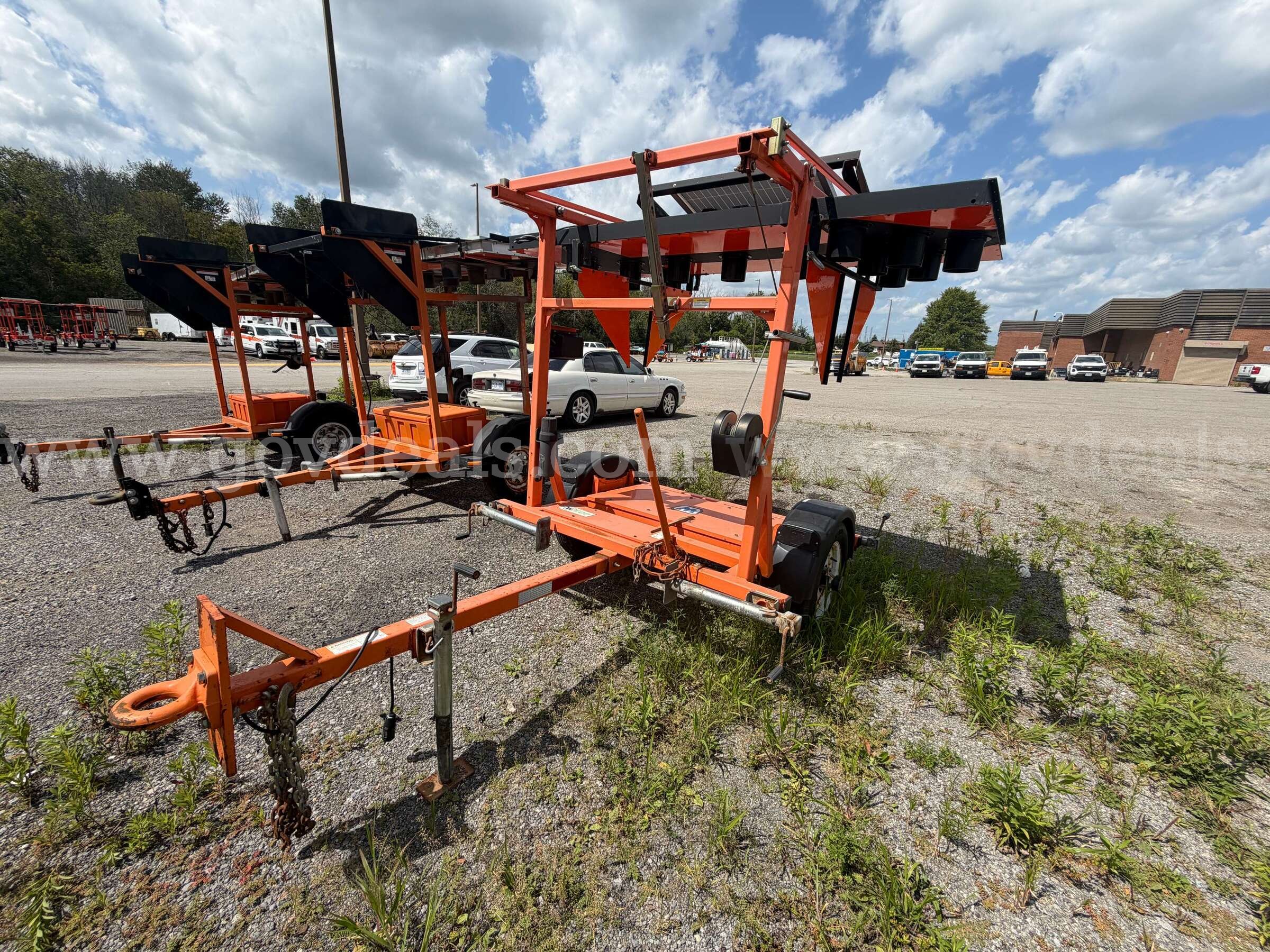 Arrow Board Traffic Trailer Folding Display Wanco Inc.  Government Surplus Auction - Photo #3