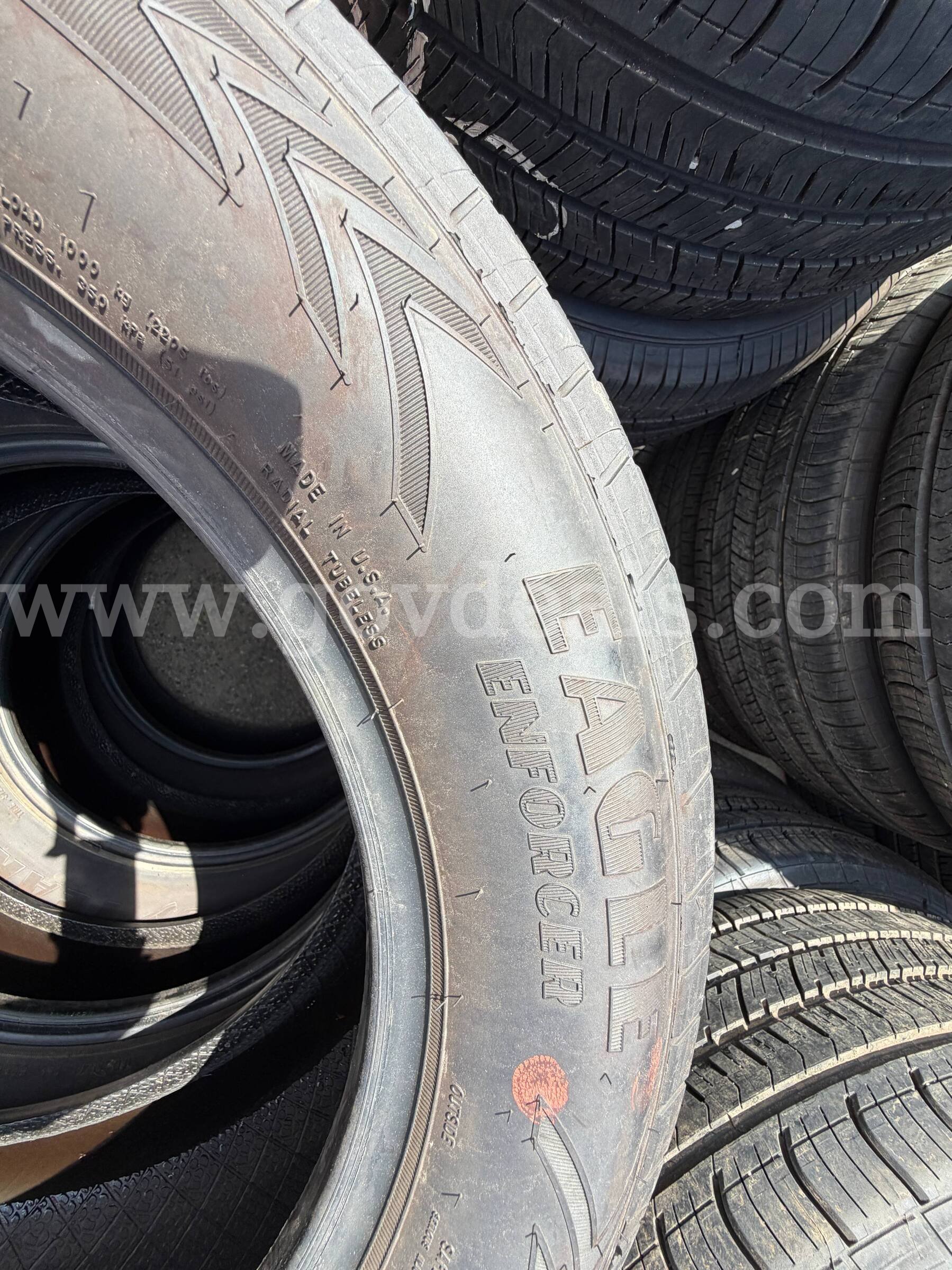 lot of 4 GoodYear Eagle Enforcer Tires 225/60 R18 Good Year 225 Government Surplus Auction - Photo #2