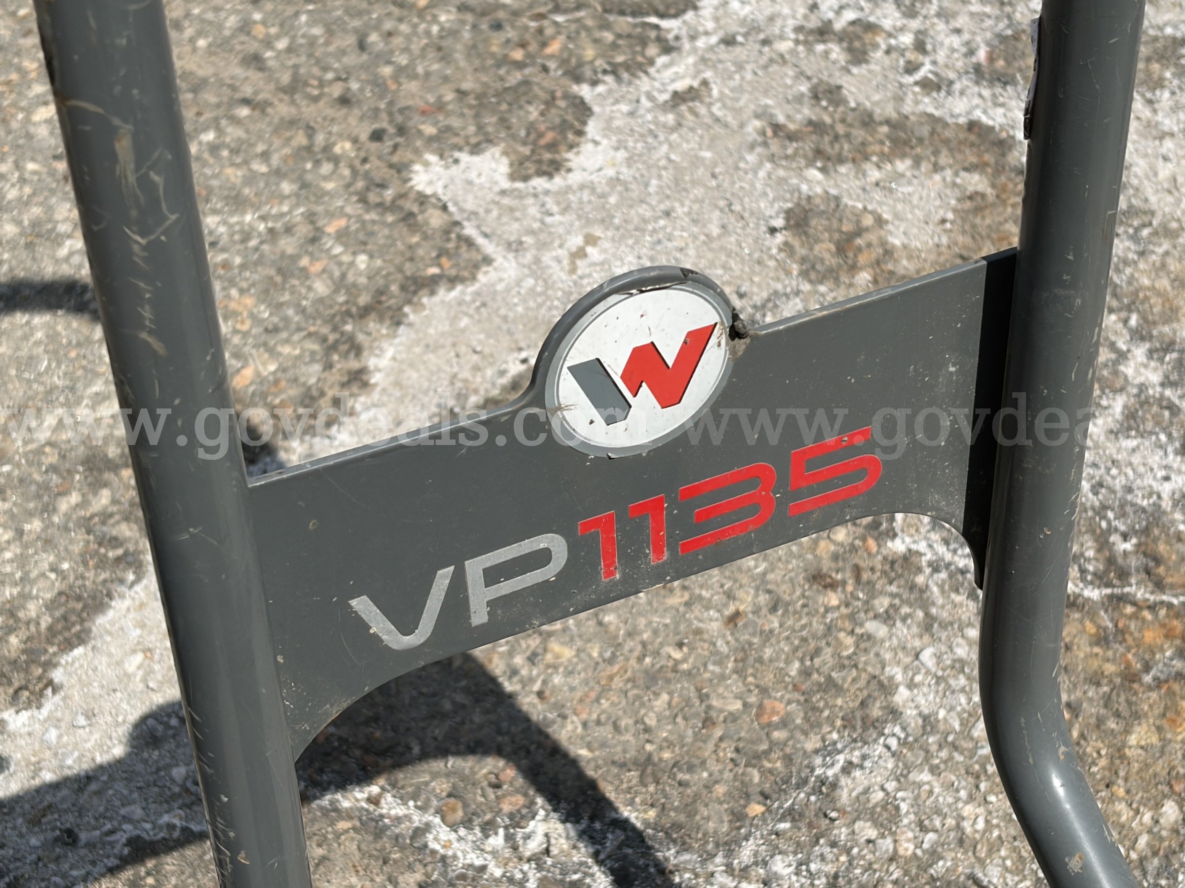 Wacker Neuson Vibroplate VP1135 Tamper Wacker Neuson VP1135 Government Surplus Auction - Photo #4