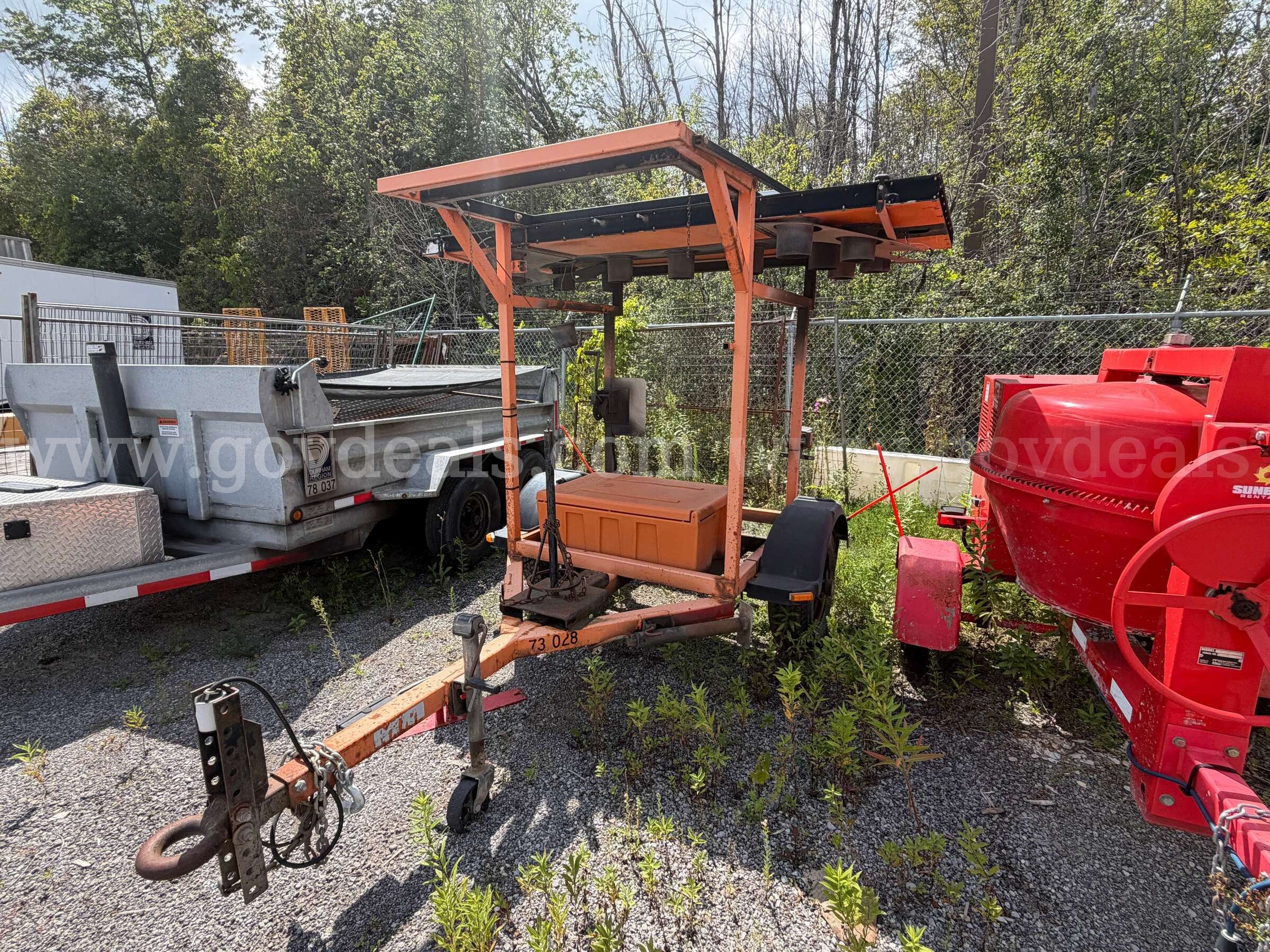Arrow Board Traffic Trailer Folding Display