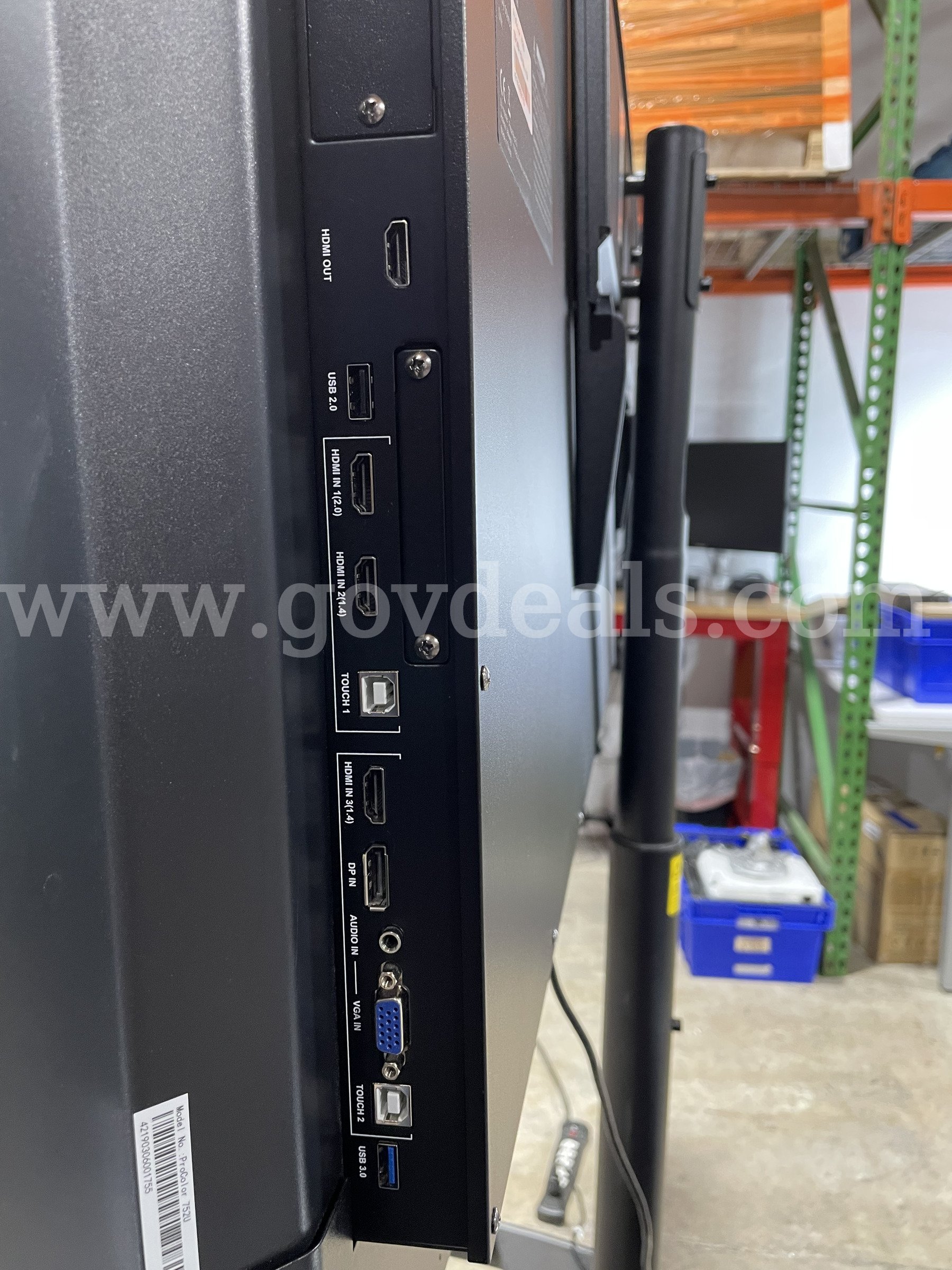 75" Boxlight Interactive Flat Panel Touchscreen Smart Board Boxlight  Government Surplus Auction - Photo #6