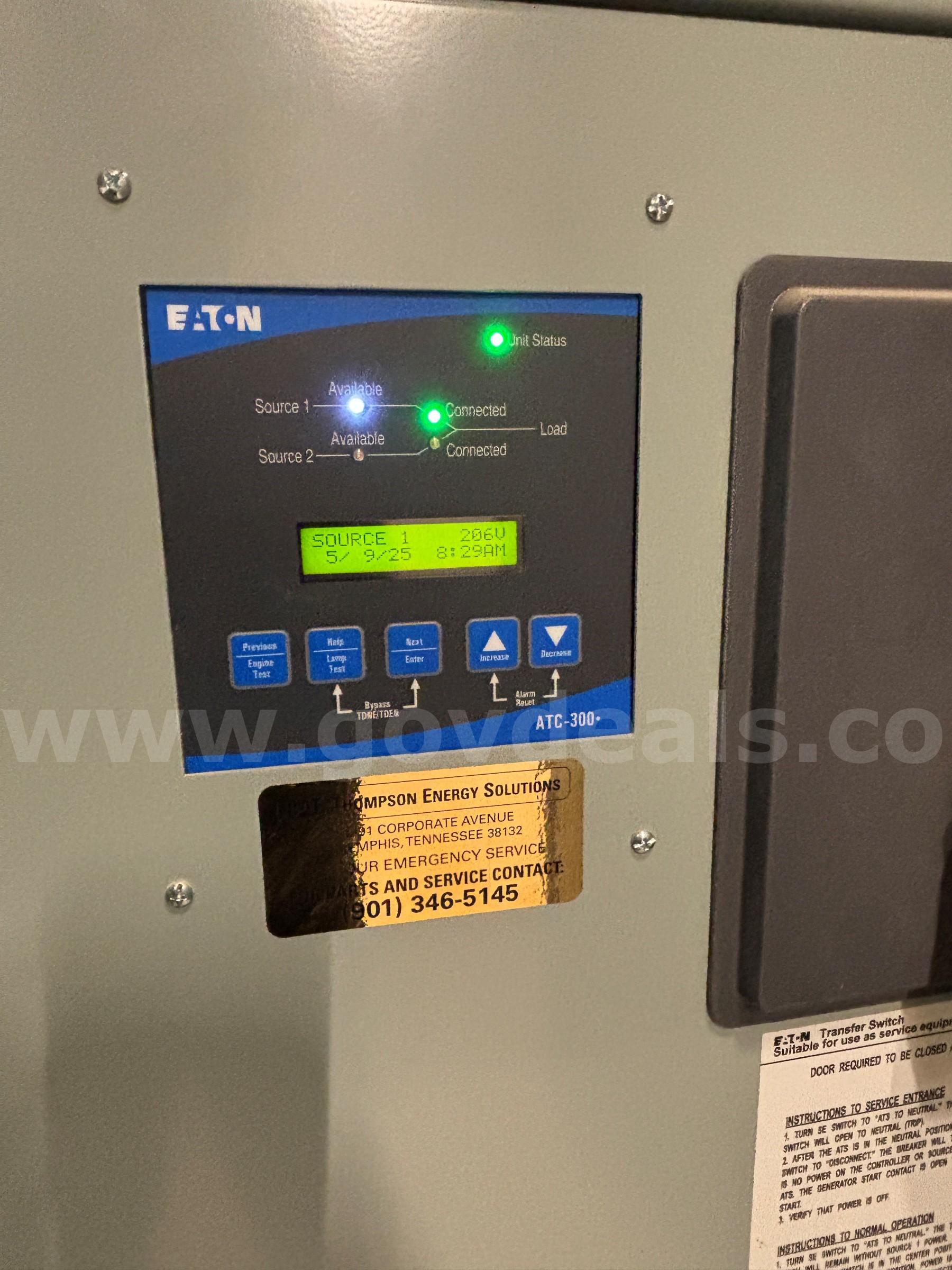 Eaton 1200A Automatic Transfer Switch Eaton 1200A Government Surplus Auction - Photo #3
