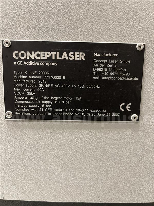 Concept Laser X Line 2000R 3D Printer Concept Laser 2000R Government Surplus Auction - Photo #6