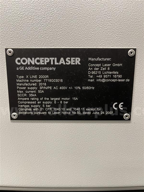 Concept Laser X Line 2000R 3D Printer Concept Laser 2000R Government Surplus Auction - Photo #6
