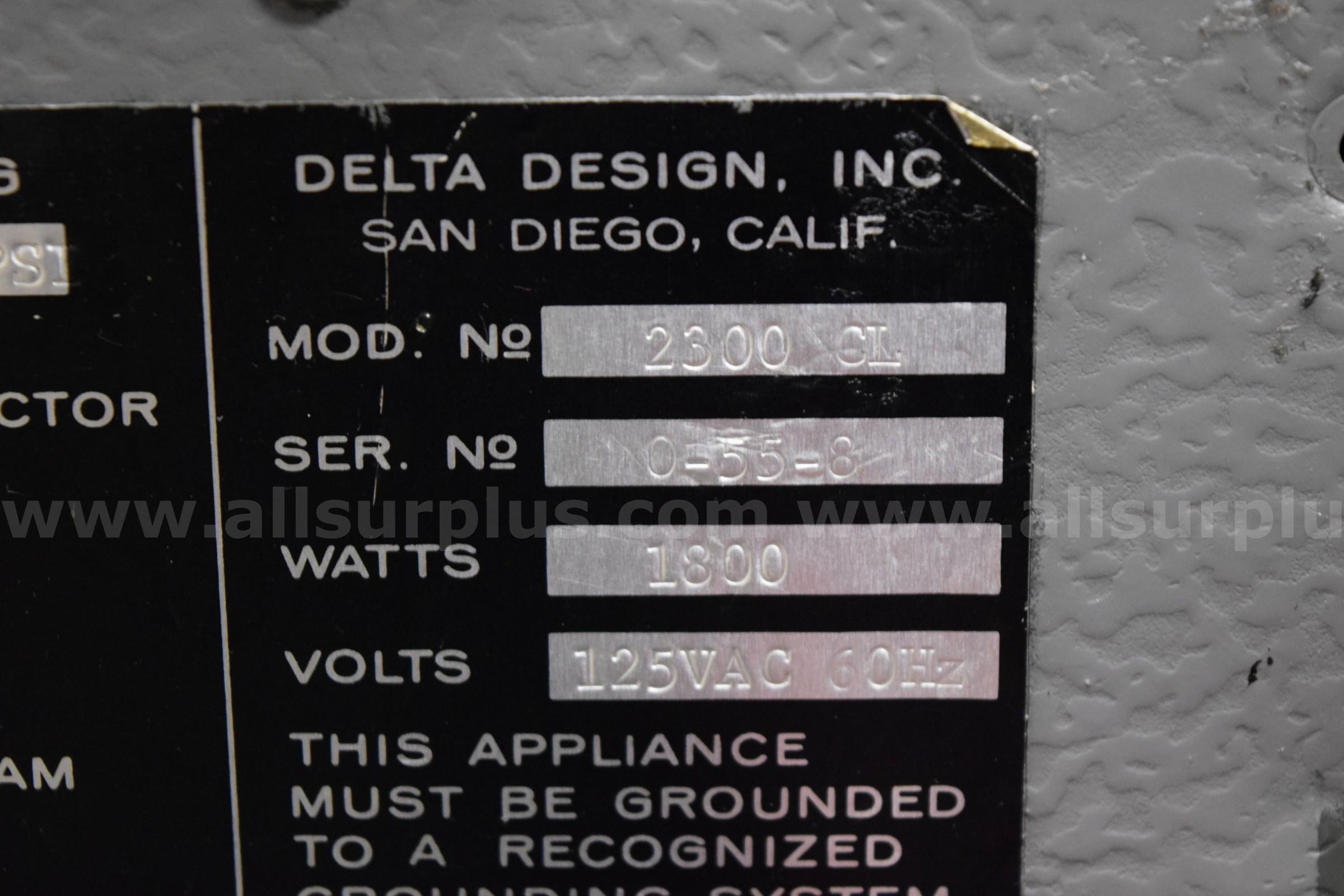 Delta 2300 CL Environmental Chamber Delta 2300 Government Surplus Auction - Photo #5
