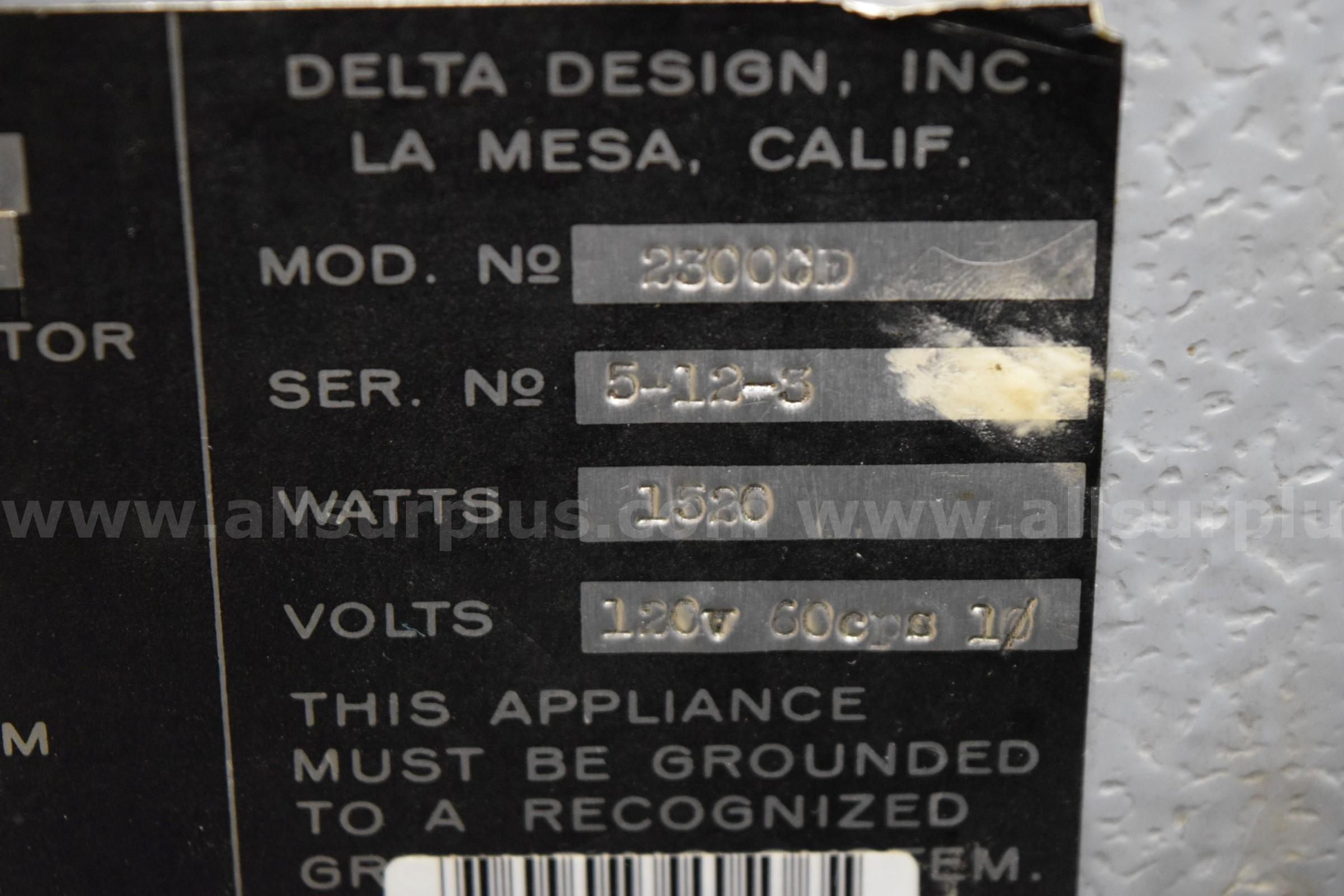 Delta 2300CD Environmental Chamber Delta 2300CD Government Surplus Auction - Photo #5