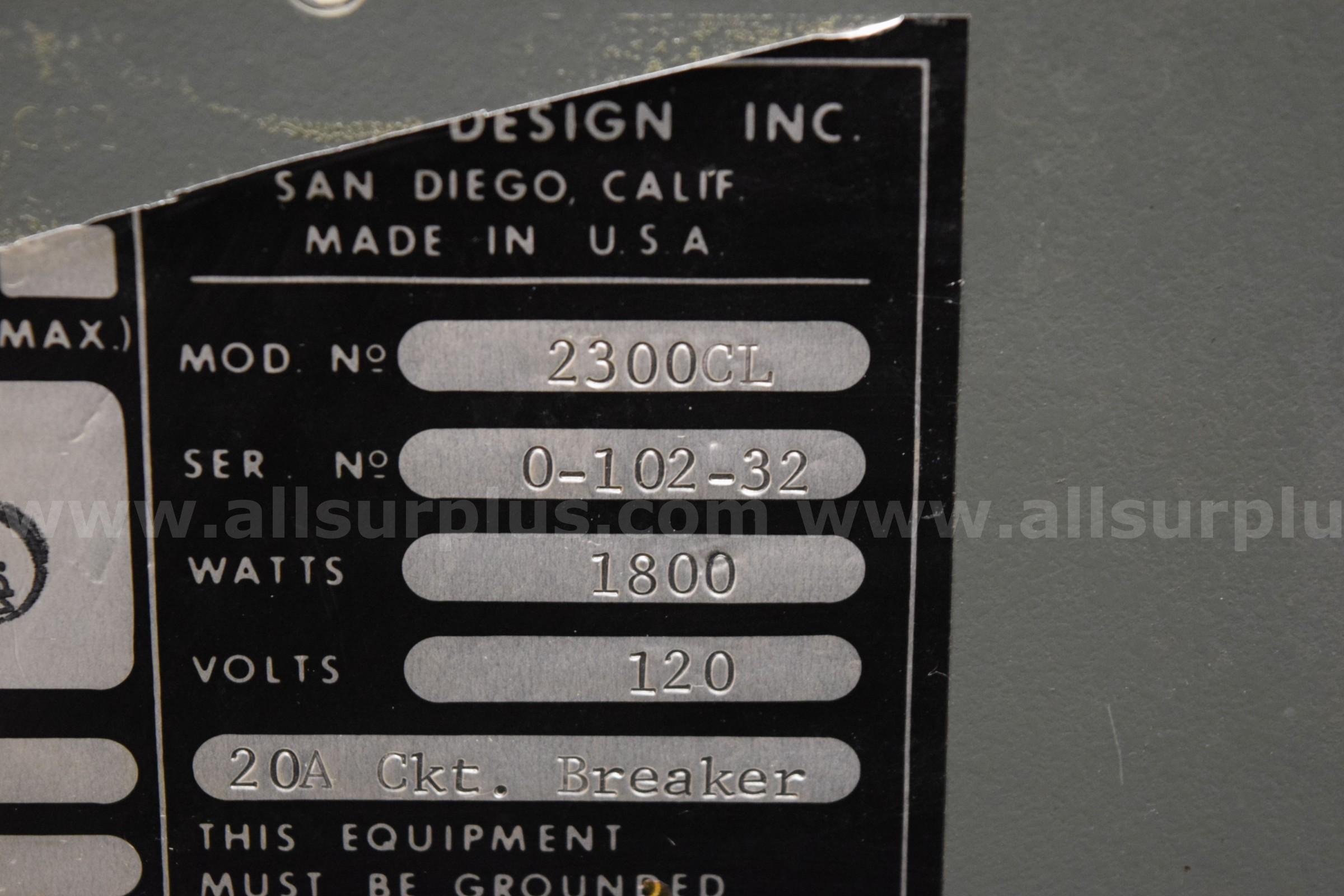 Delta 2300 CL Environmental Chamber Delta 2300 Government Surplus Auction - Photo #6