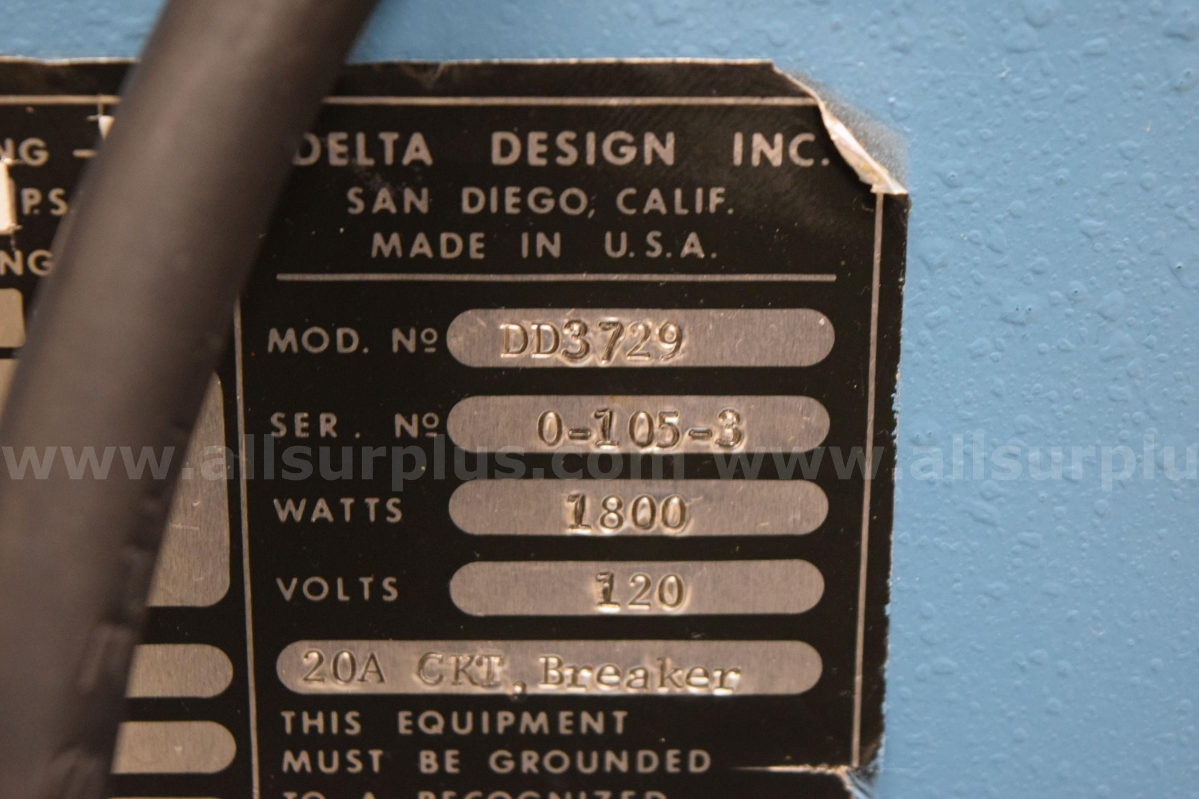 Delta DD3729 Environmental Chamber Delta DD3729 Government Surplus Auction - Photo #5