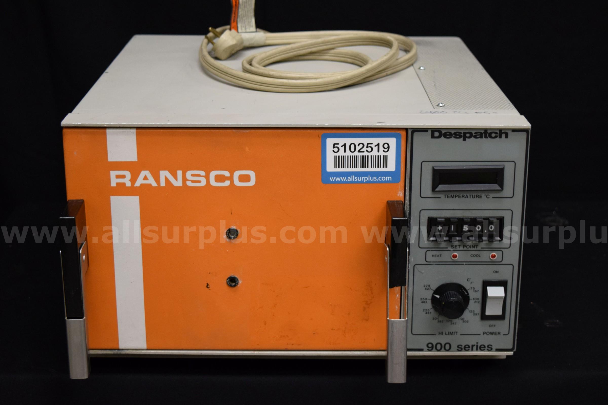 Ransco Industries 924-1-4 Laboratory Oven Ransco Industries 924 Government Surplus Auction - Primary Photo