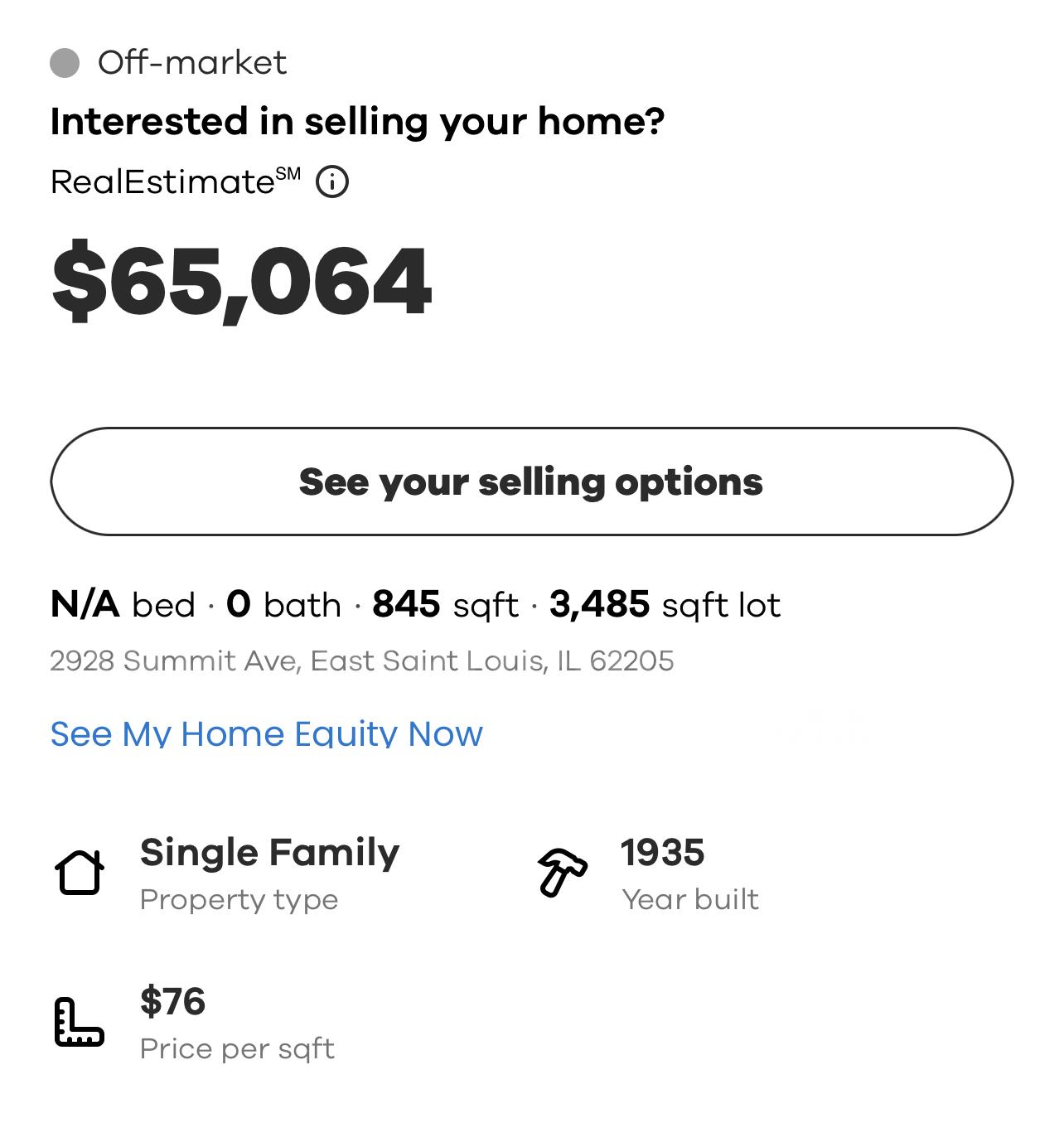 Attention Investors: Deeply Discounted Single Family House In East Saint Louis, IL.   Government Surplus Auction - Photo #3