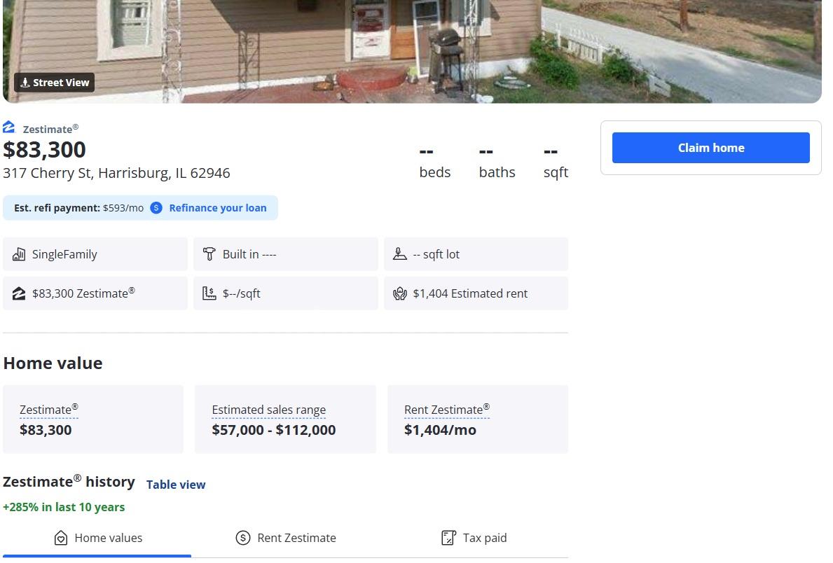 Great Investment Opportunity – Fixer Upper in the Heart of Harrisburg, IL   Government Surplus Auction - Photo #3