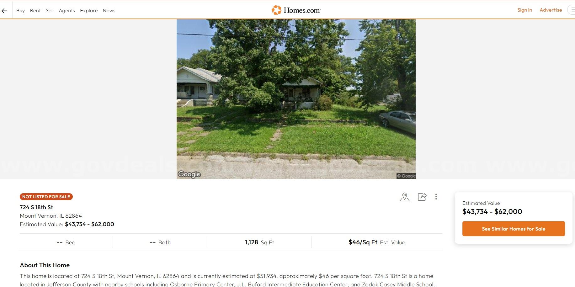Value-Add Single-Family Fixer in Mount Vernon IL – 3-Bed Investment in a Stable, High-Demand Market   Government Surplus Auction - Photo #2