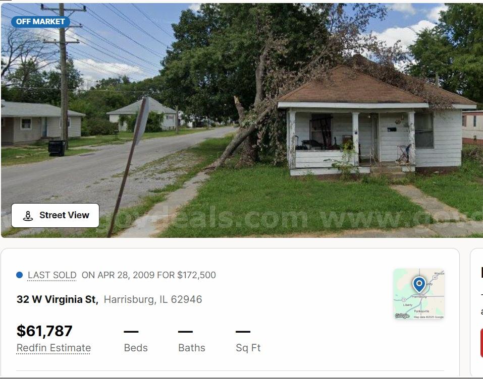 Affordable Single-Family Fixer in Downtown Harrisburg – Great Value in a Growing Southern Illinois Market   Government Surplus Auction - Photo #2
