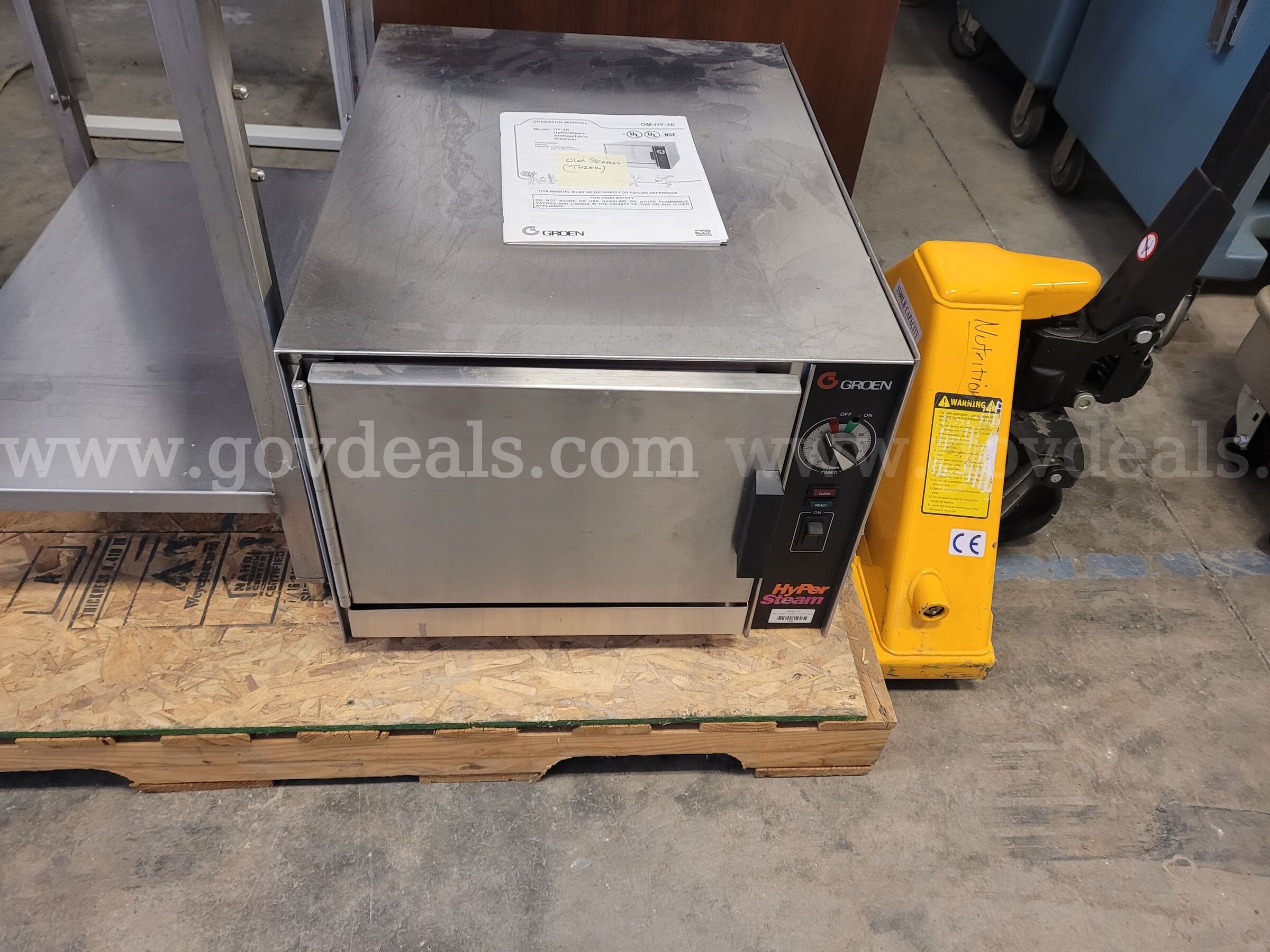 Groen HyPerSteam Commercial Countertop Steamer with Stainless Stand Groen HyPerSteam Government Surplus Auction - Photo #3