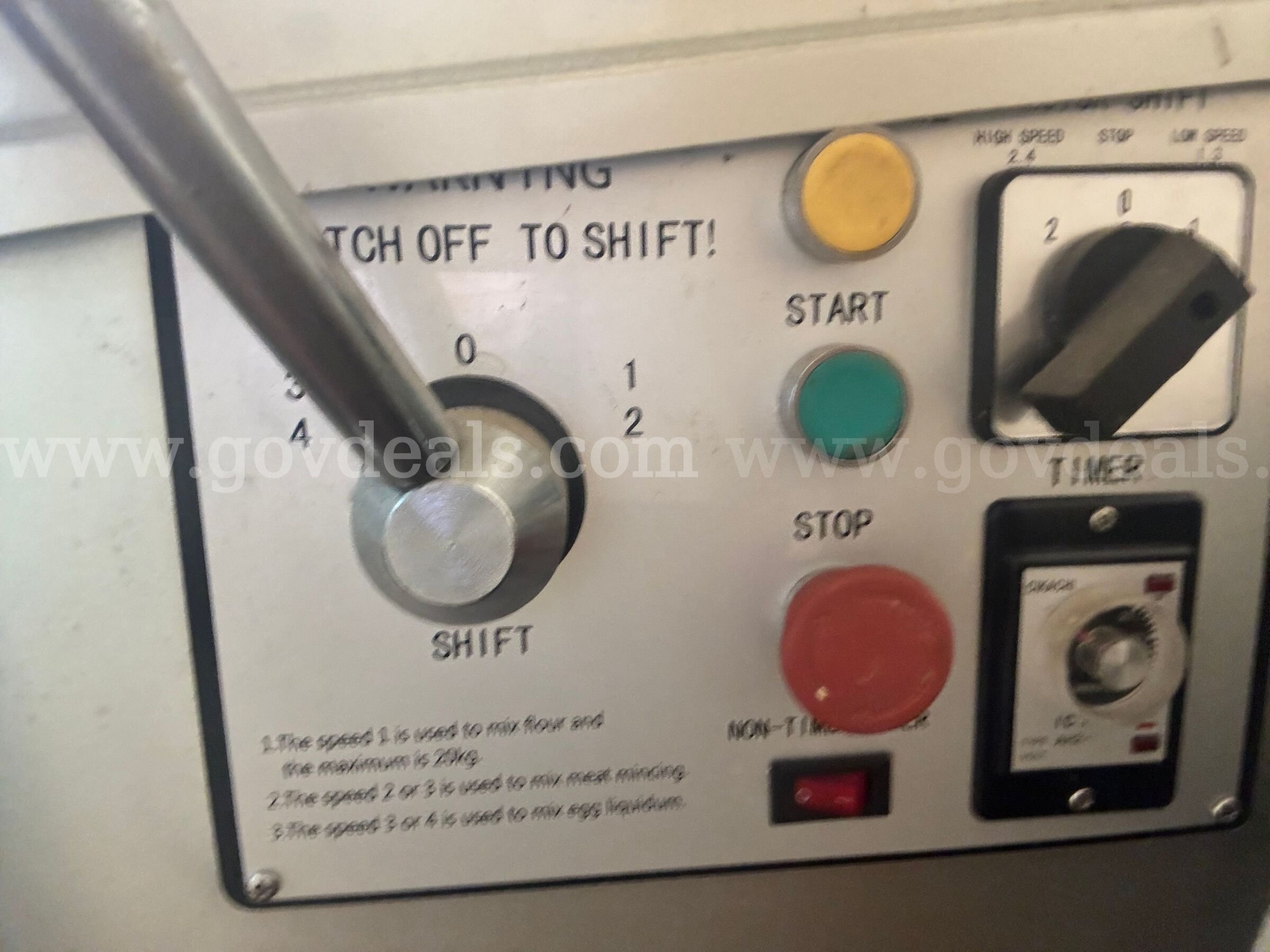 Eurodib M60A Commercial Mixer & Grinder (3-Phase, Untested)   Government Surplus Auction - Photo #5