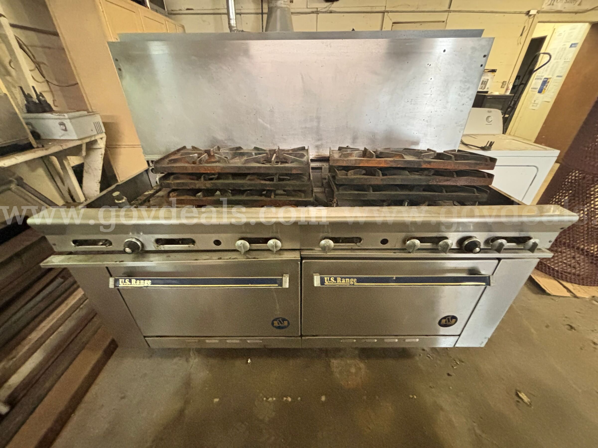 Lot of (2) Commercial Electric Ovens/Ranges – One Working, One Needs Repair   Government Surplus Auction - Primary Photo