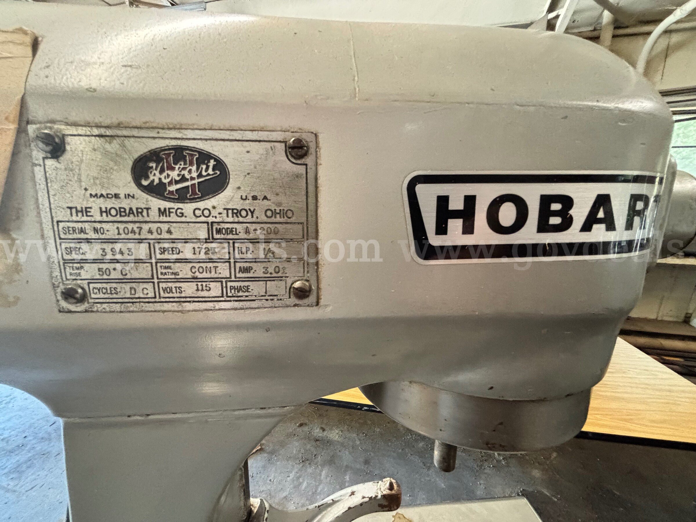Hobart Mixer Hobart A - 200 Government Surplus Auction - Photo #4