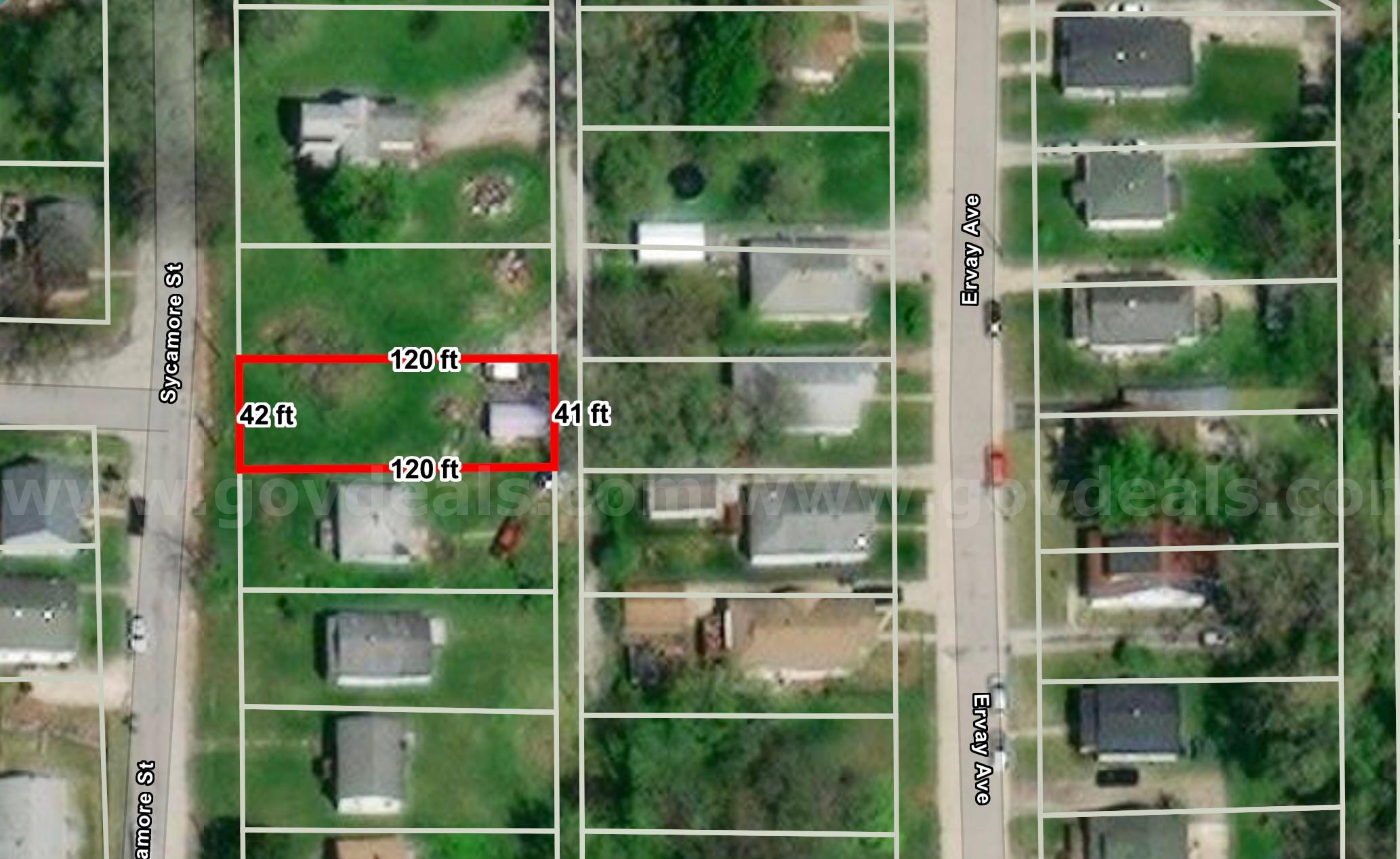 (No Reserve) 42 X 120 Sq ft. Residential CITY-LOT in Alton, IL (Next to School and Golf Course)  120 Government Surplus Auction - Photo #2