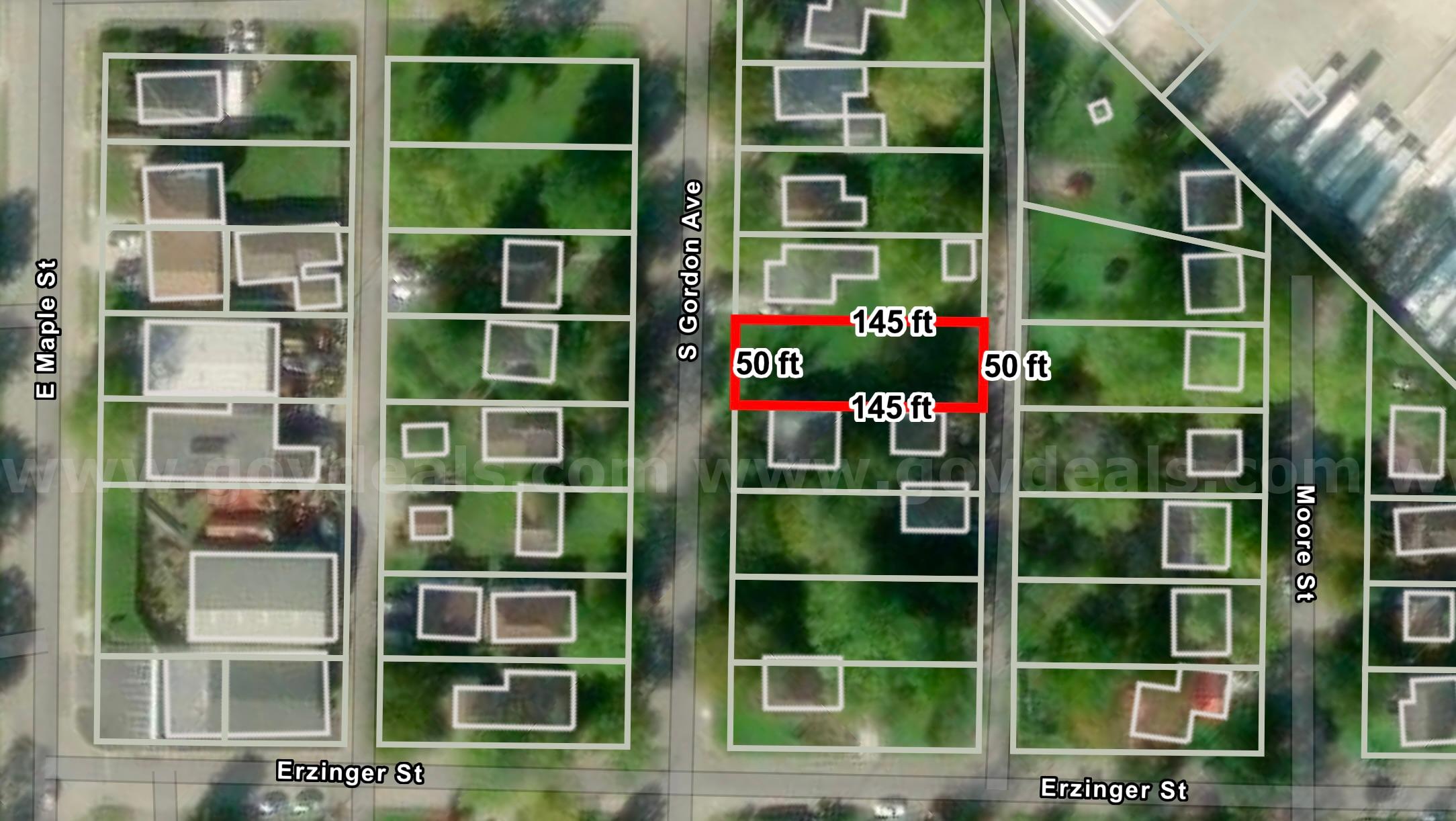 Large 50' X 145' Residential Lot South-West of Chicago (Kankakee, IL)   Government Surplus Auction - Photo #4