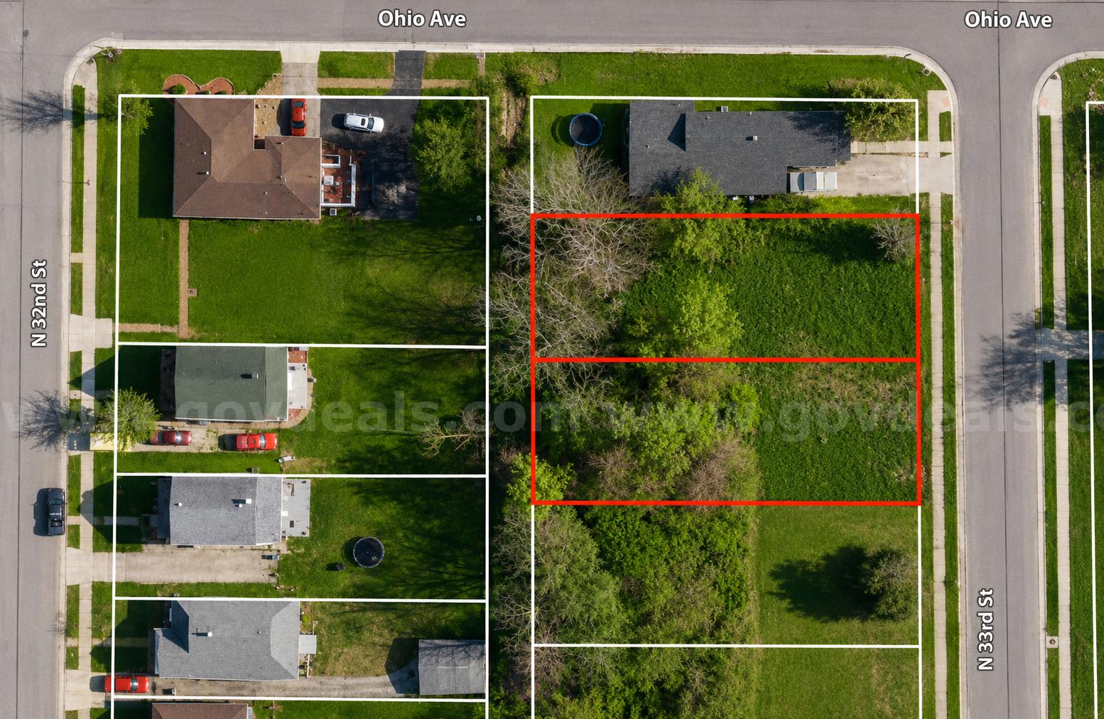 (100 X 133.7 Sq ft) (0.31 Acres) 2-Adjacent Lots about 5.2 Miles from Downtown St. Louis