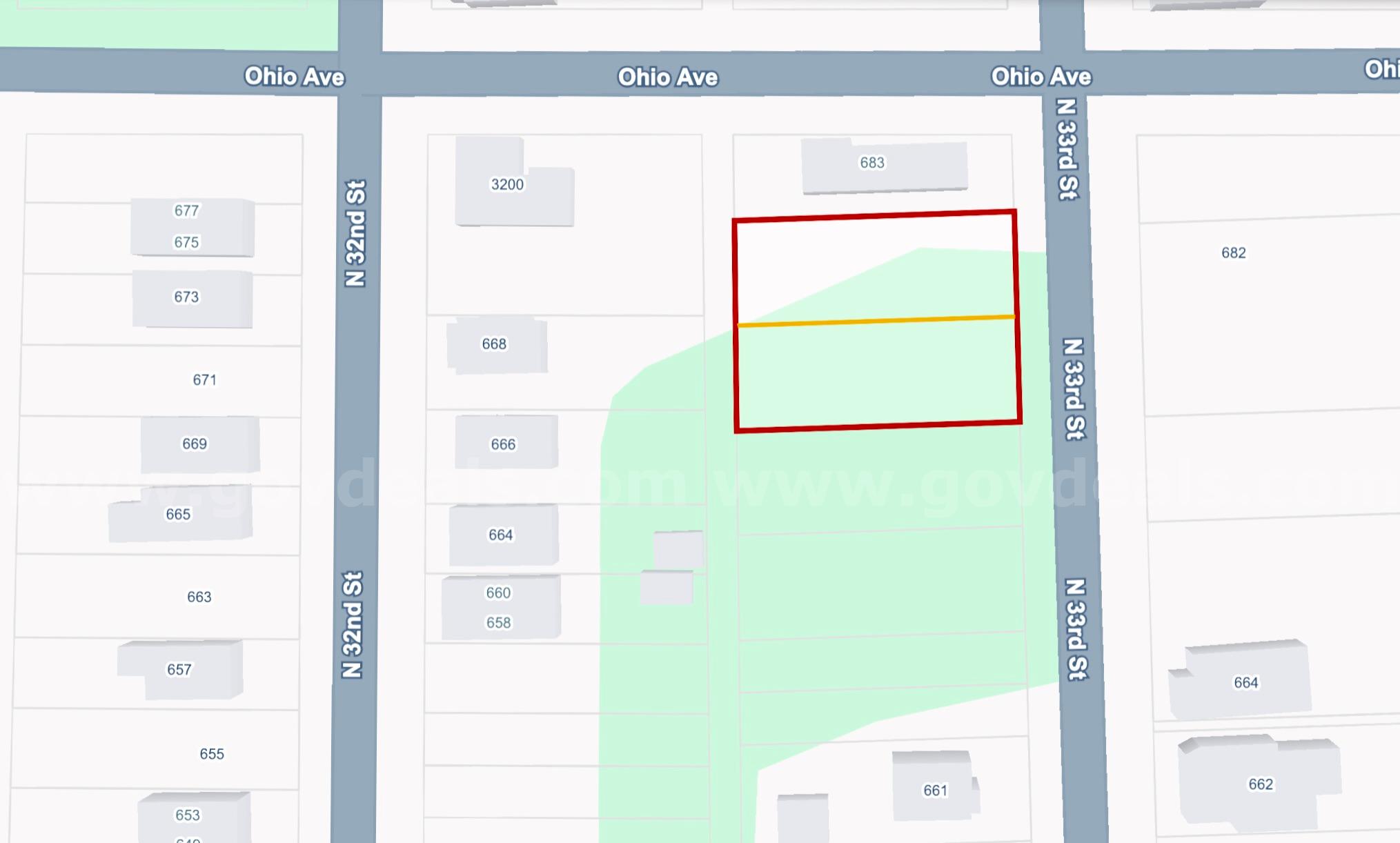 (100 X 133.7 Sq ft) (0.31 Acres) 2-Adjacent Lots about 5.2 Miles from Downtown St. Louis   Government Surplus Auction - Photo #2
