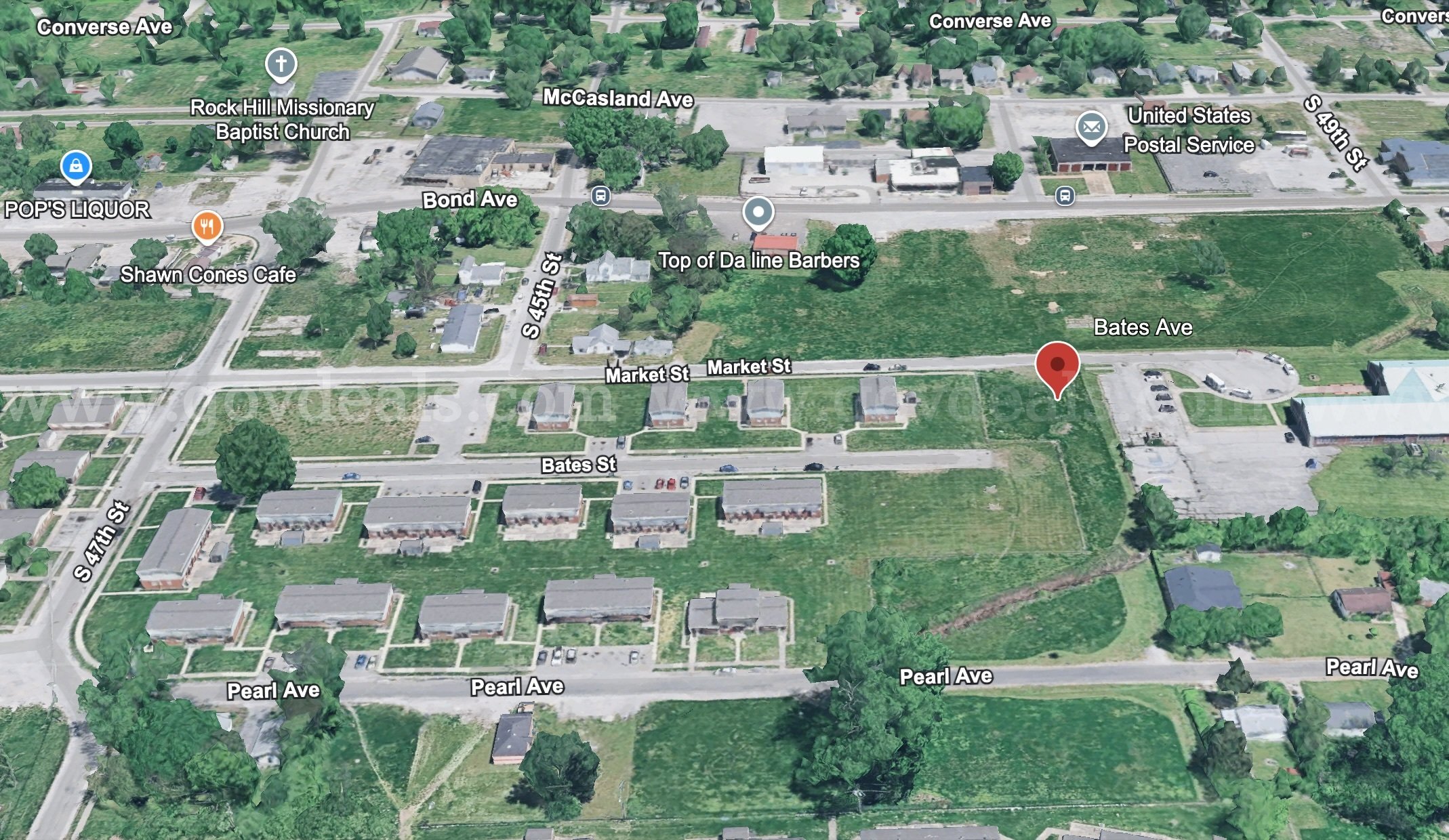 (111 X 115 Sq ft) 4-adjacent Residential City Lots about 6.1 Miles from Downtown St. Louis  111 Government Surplus Auction - Photo #5