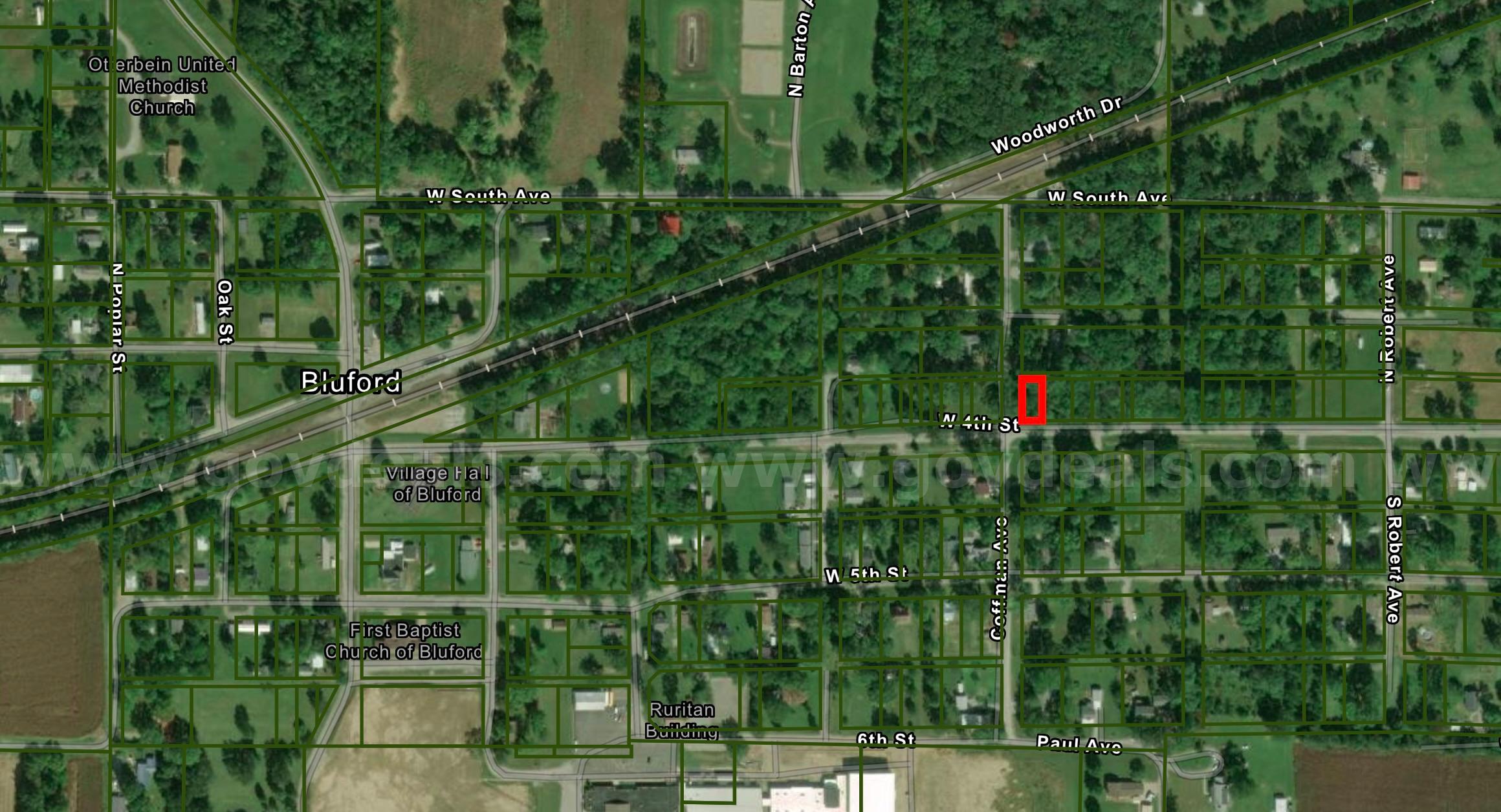 Large 50 X 100 Sq ft (0.12 Acres) Lot in Bluford, IL   Government Surplus Auction - Photo #3