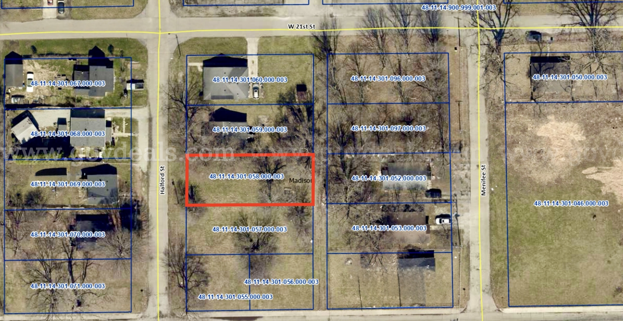 (50’ X 127’) Residential City-lot in Anderson, IN, 42.1 Miles North-East of Indianapolis,  127 Government Surplus Auction - Photo #6