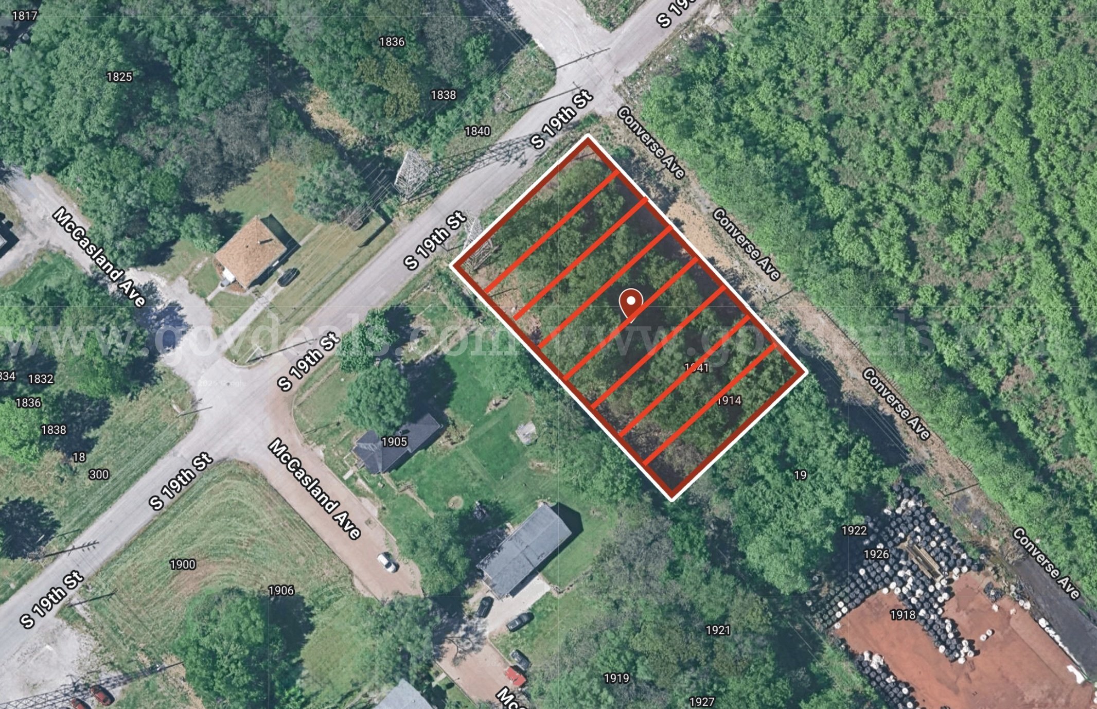 8 Adjacent City-Lots (0.617 Acres) about 3.8 Miles from Downtown St. Louis