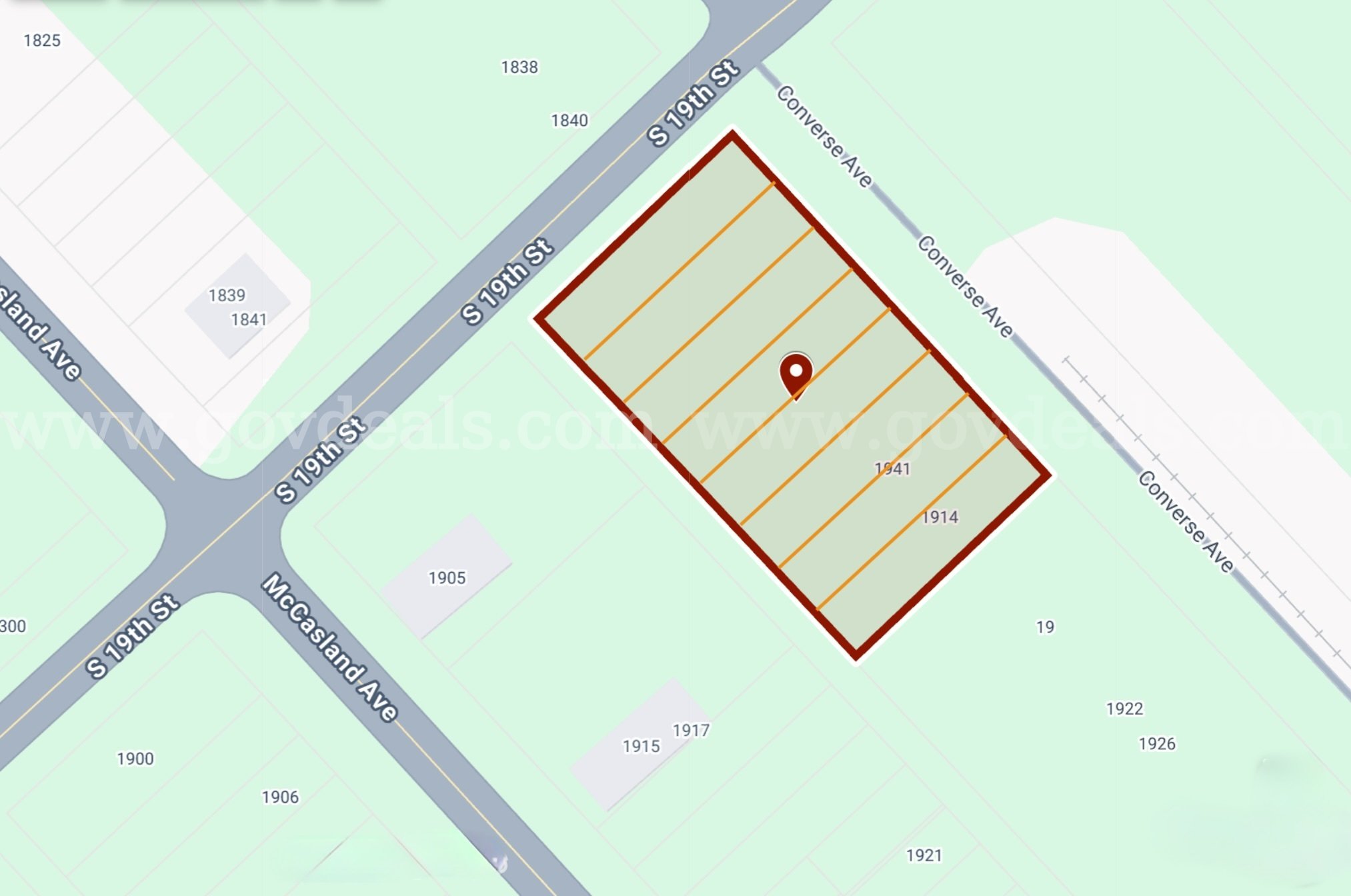8 Adjacent City-Lots (0.617 Acres) about 3.8 Miles from Downtown St. Louis   Government Surplus Auction - Photo #2