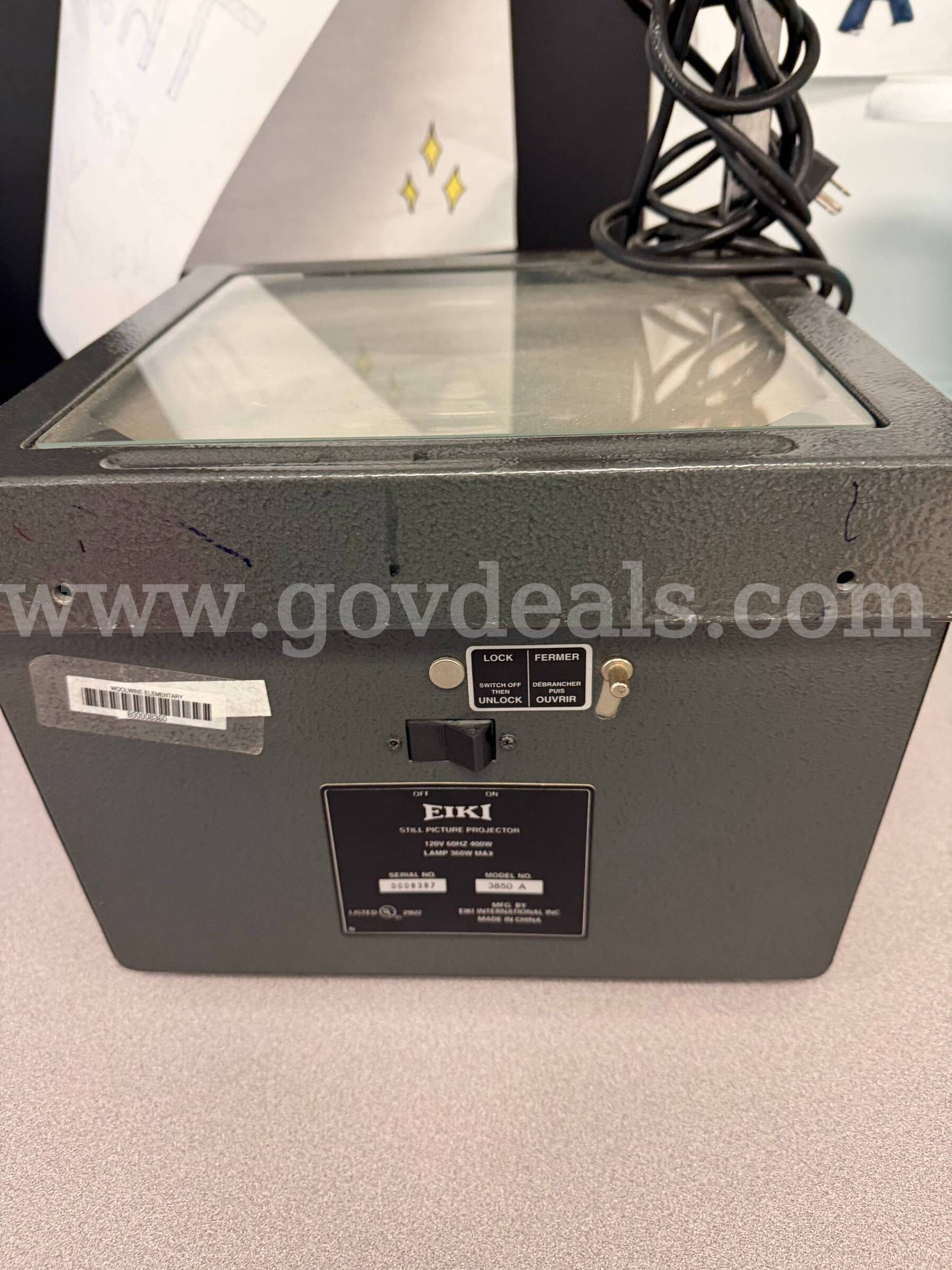 Overhead Projector   Government Surplus Auction - Photo #2