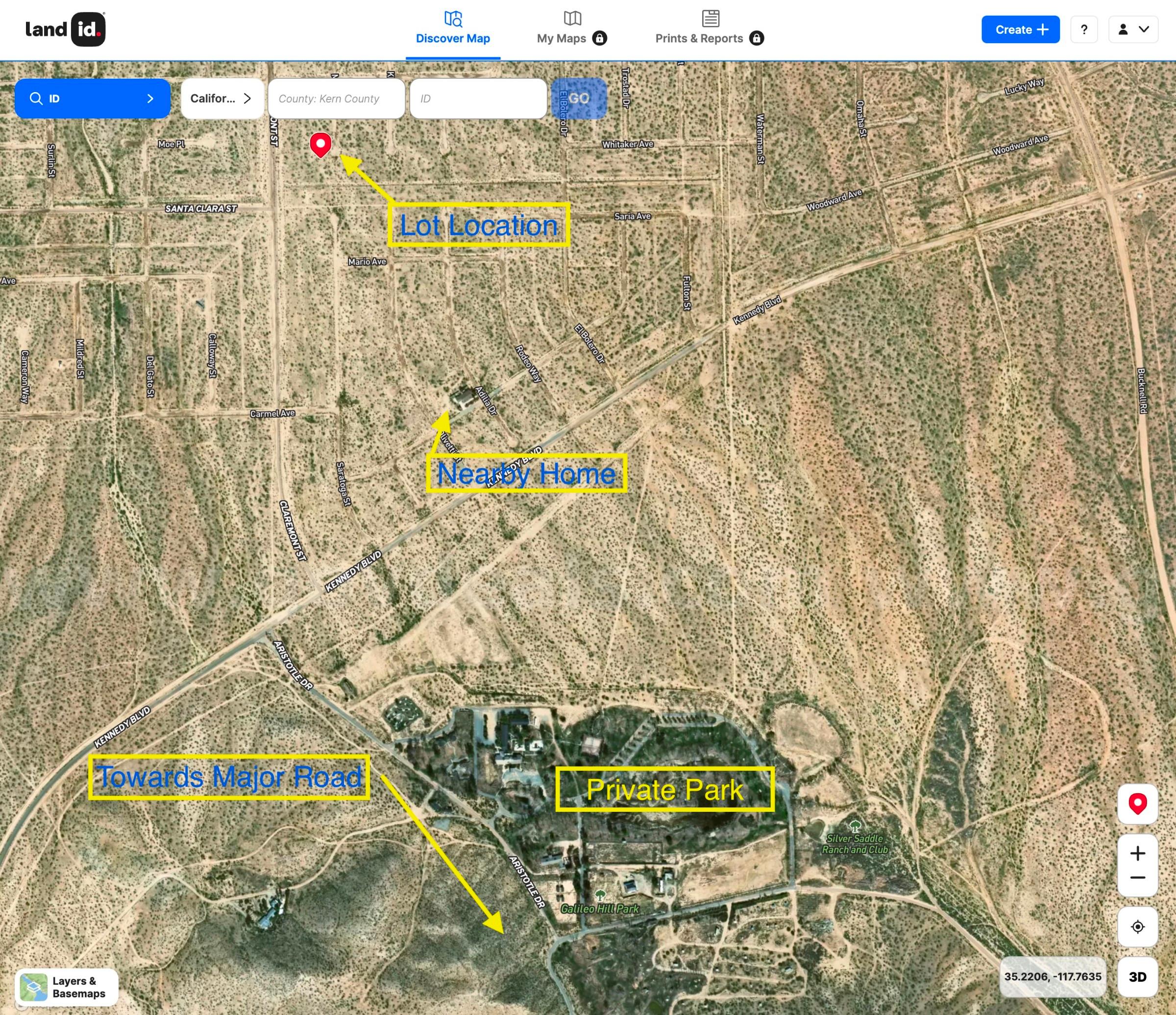 1/4 Acre Buildable Lot Kern County California   Government Surplus Auction - Photo #2