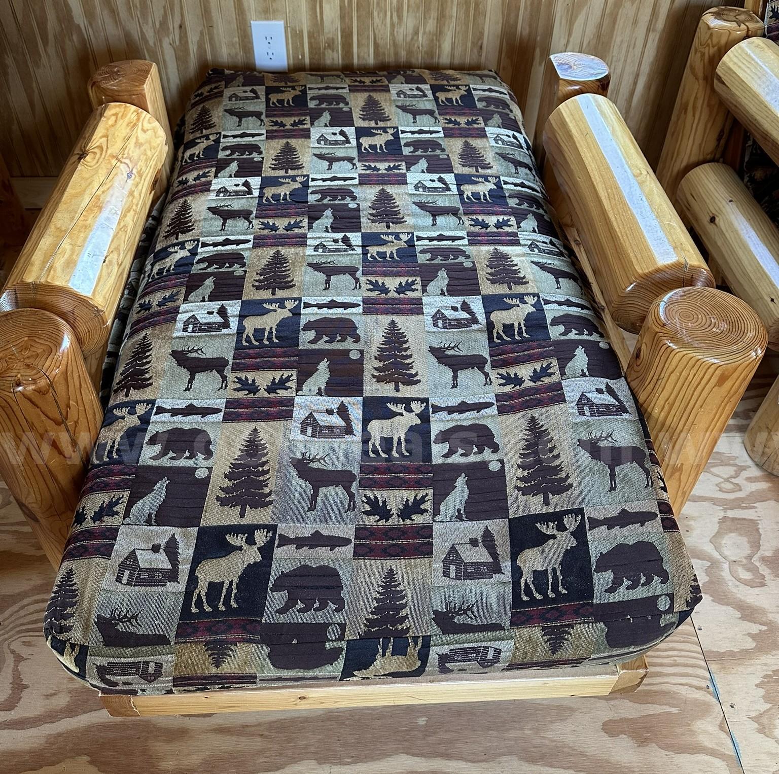 Real Wood Log Style Furniture Set   Government Surplus Auction - Photo #4