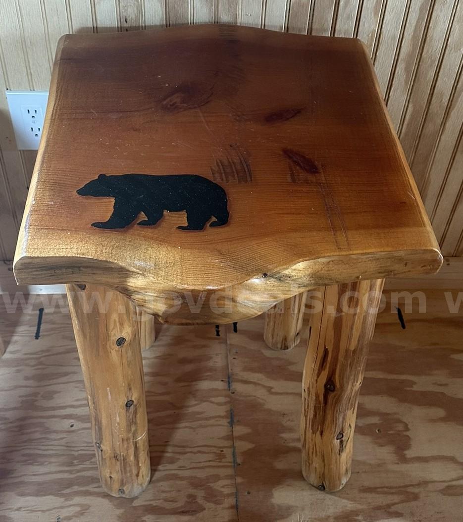 Real Wood Log Style Furniture Set   Government Surplus Auction - Photo #6