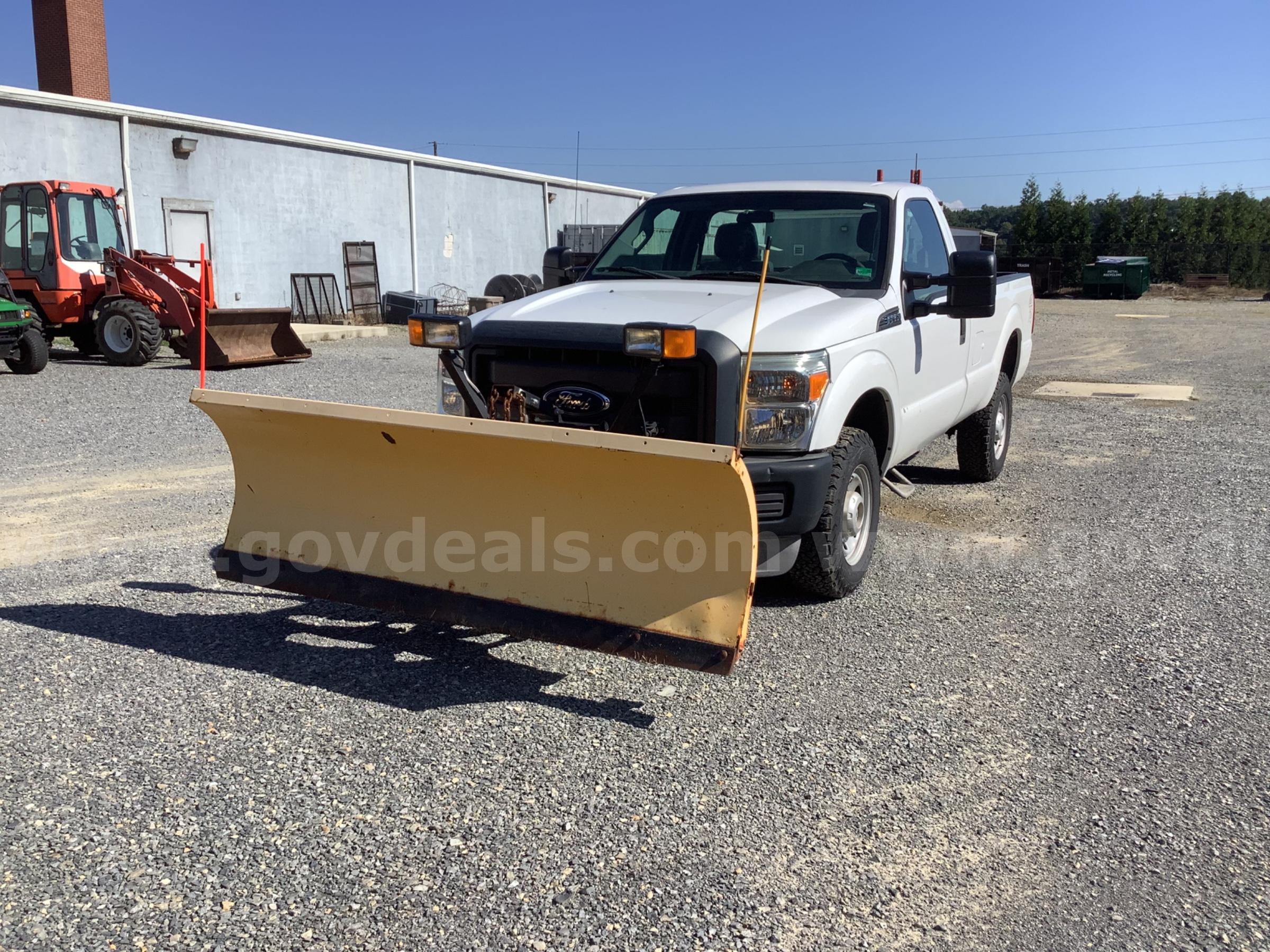 2013 Ford F350 4WD Pickup with Snow Plow