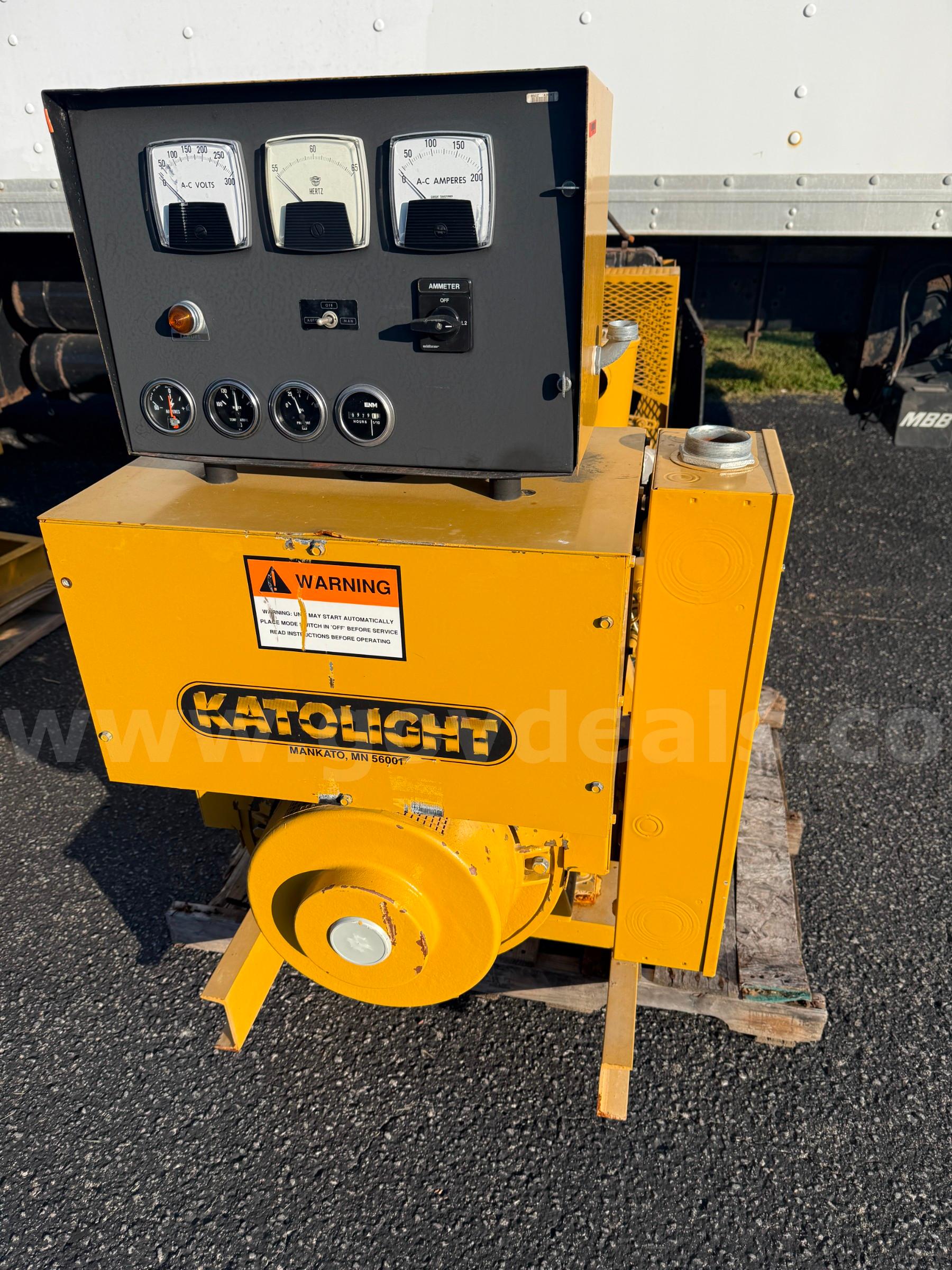 Lot of (4) Katolight 35kW Standby Generators – Hercules G2300 – 120/240V 1PH  G2300 Government Surplus Auction - Photo #2