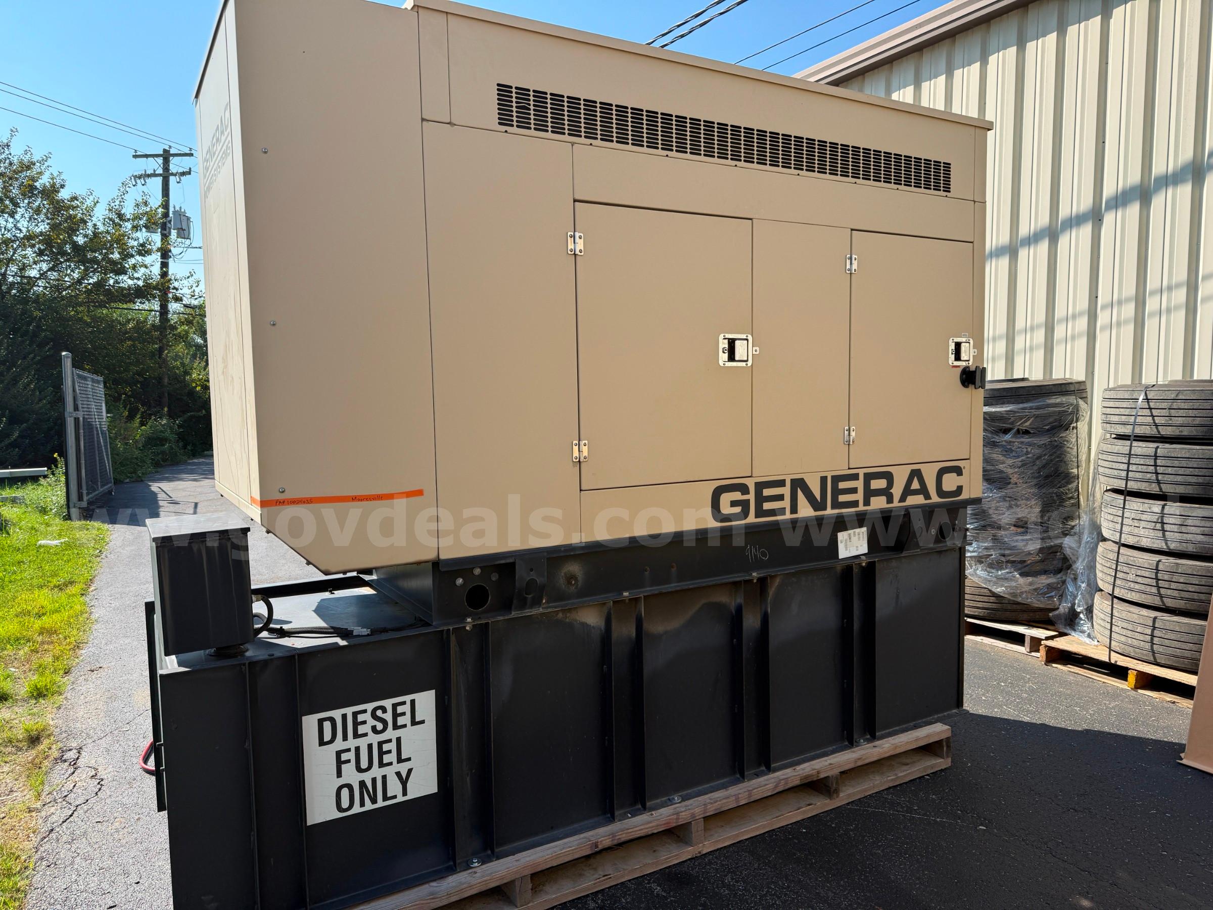 Generac 48kW Diesel Generator – John Deere 3.0L – 347.6 Hours – 120/240V 1PH