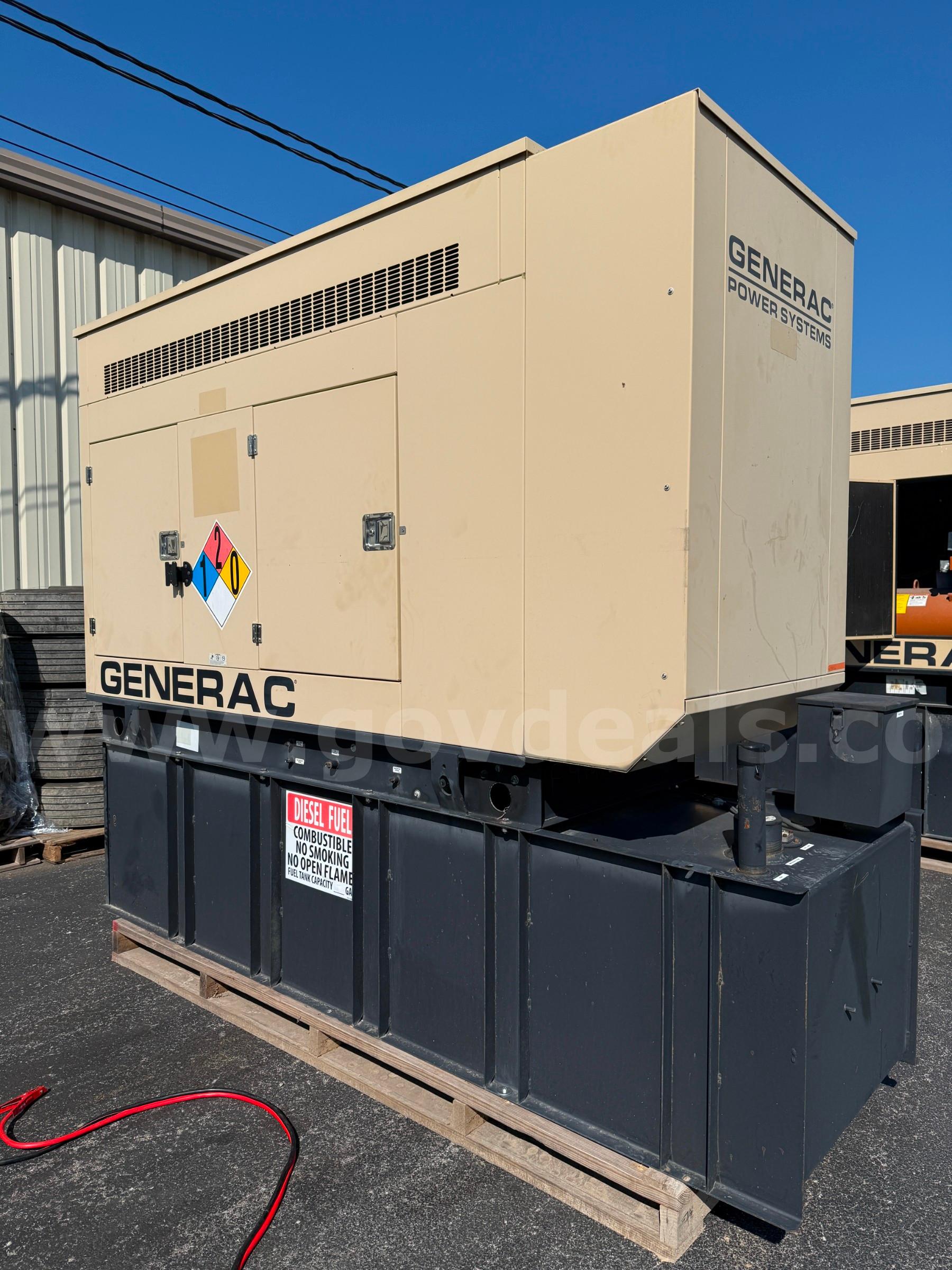 Generac 48kW Diesel Generator – John Deere 3.0L – 347.6 Hours – 120/240V 1PH John Deere 347 Government Surplus Auction - Photo #3