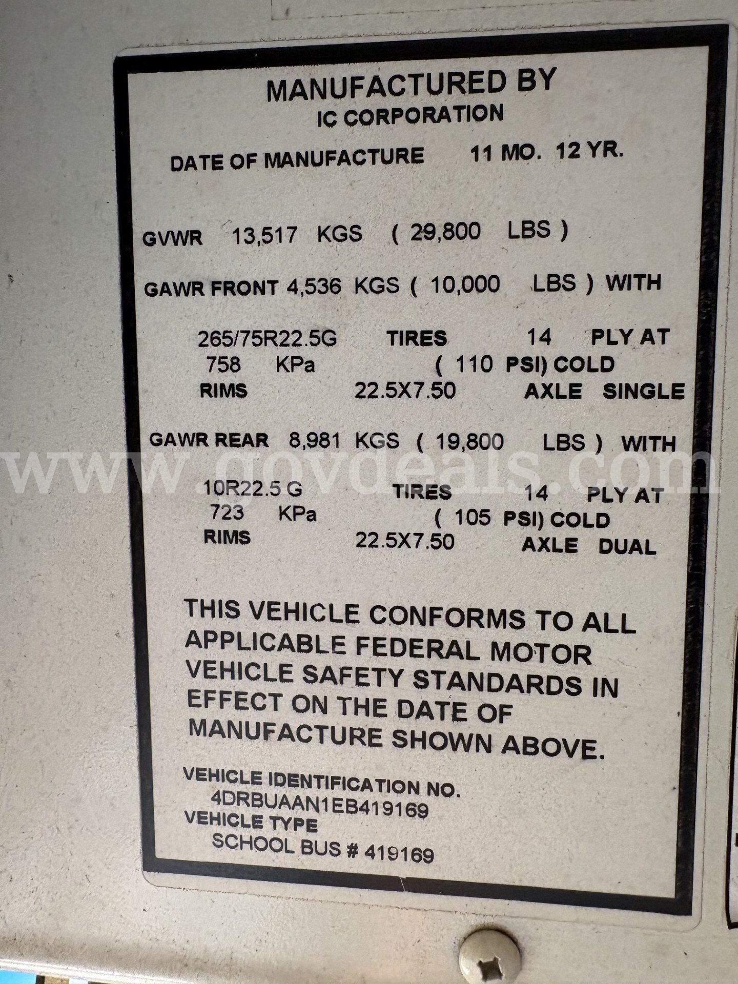 2014 International 3000 International 3000 Government Surplus Auction - Photo #4