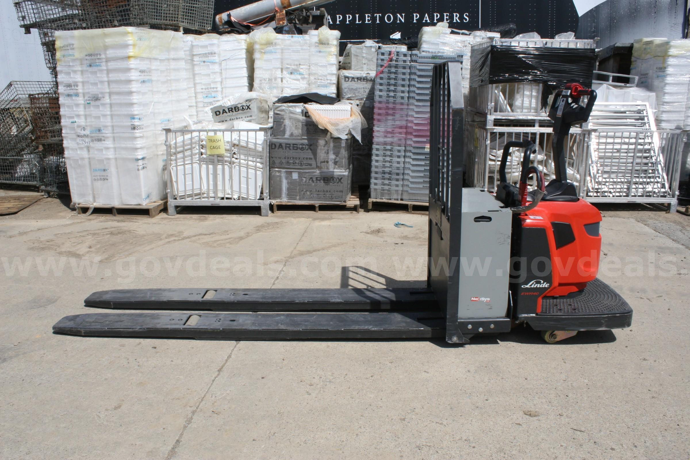 2024 Linde Electric Pallet Jack Model EWR40 - Ending Soon Surplus