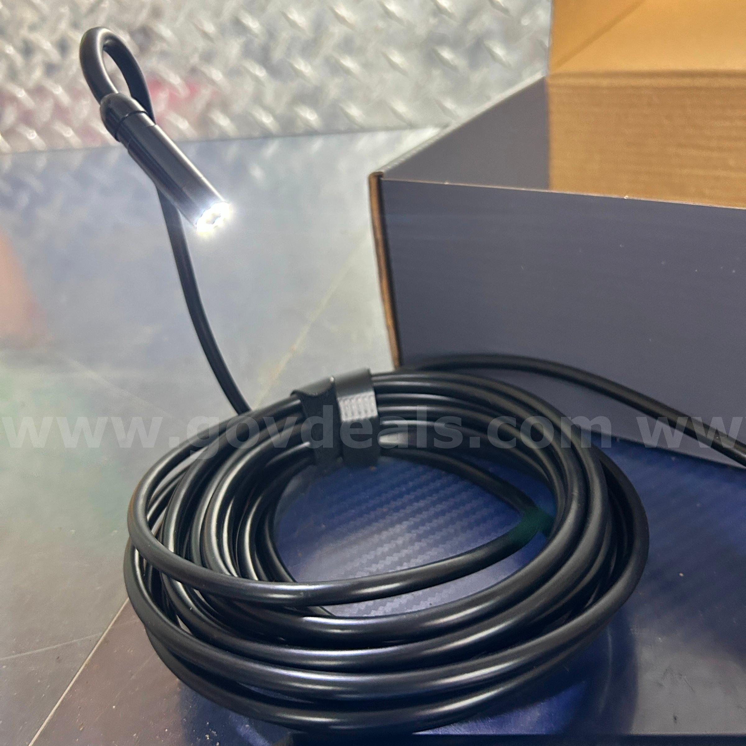 FREE SHIPPING Endoscope Micro Camera with Light, Inspection Borescope w 4.3" IPS Screen, 1920P HD with 8 LED Lights,  1920P Government Surplus Auction - Photo #3