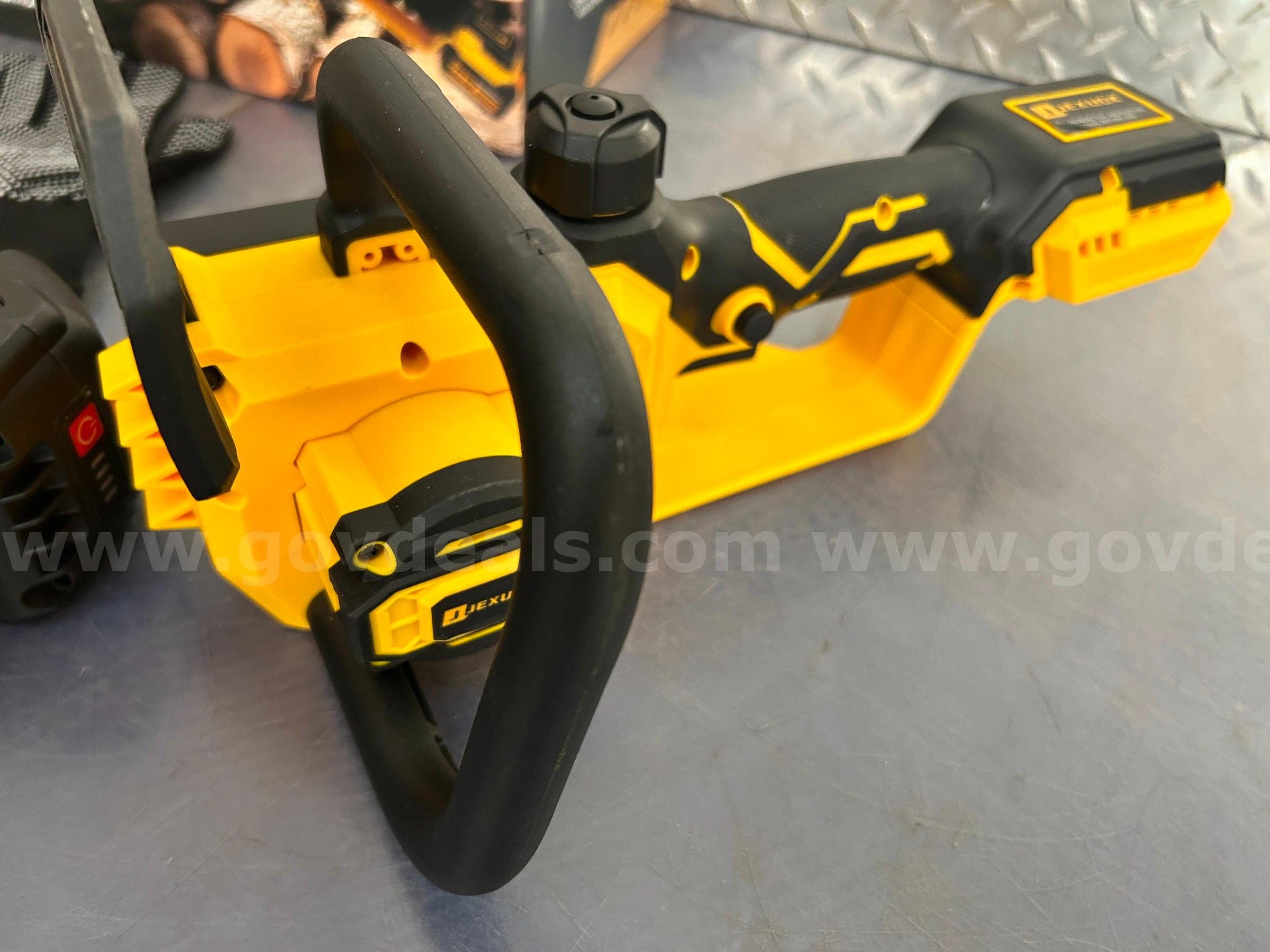 Free Shipping - NEW Factory Sealed - 12" Brushless Cordless Chainsaw –Handheld Electric Chain Saw with 2×4.0Ah Batteries   Government Surplus Auction - Photo #5