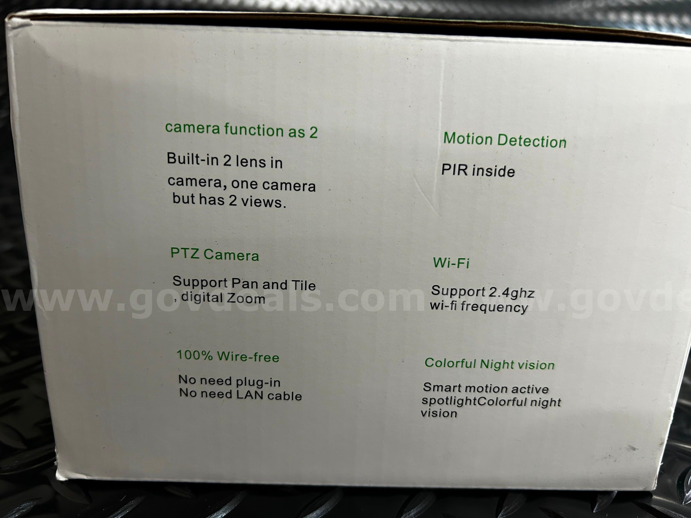 FREE Shipping - Brand‑New Dual‑Lens 2K Security Camera   Government Surplus Auction - Photo #4